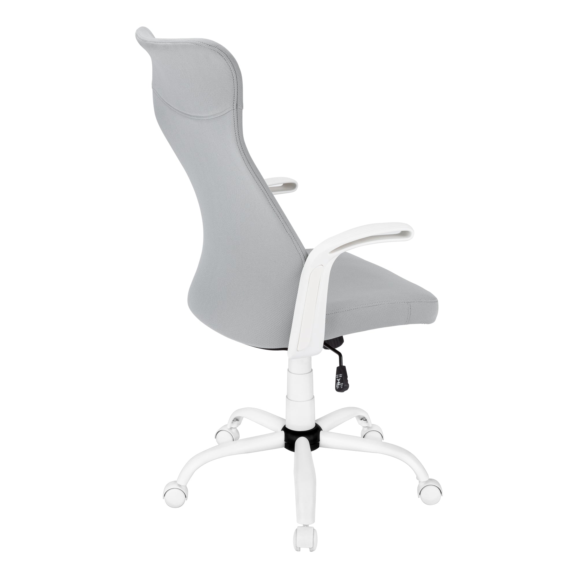 OFFICE CHAIR - WHITE / GREY FABRIC / MULTI POSITION