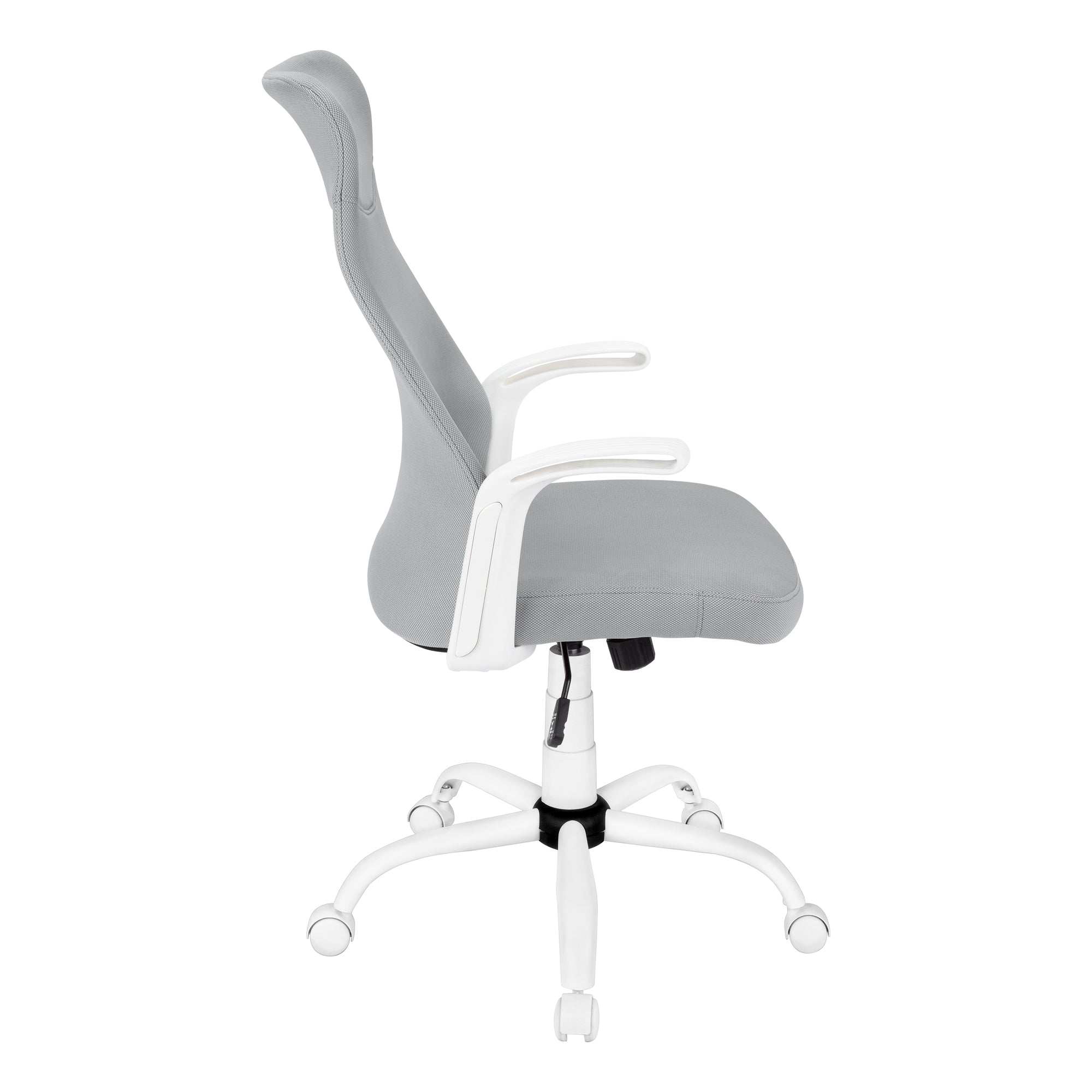 OFFICE CHAIR - WHITE / GREY FABRIC / MULTI POSITION