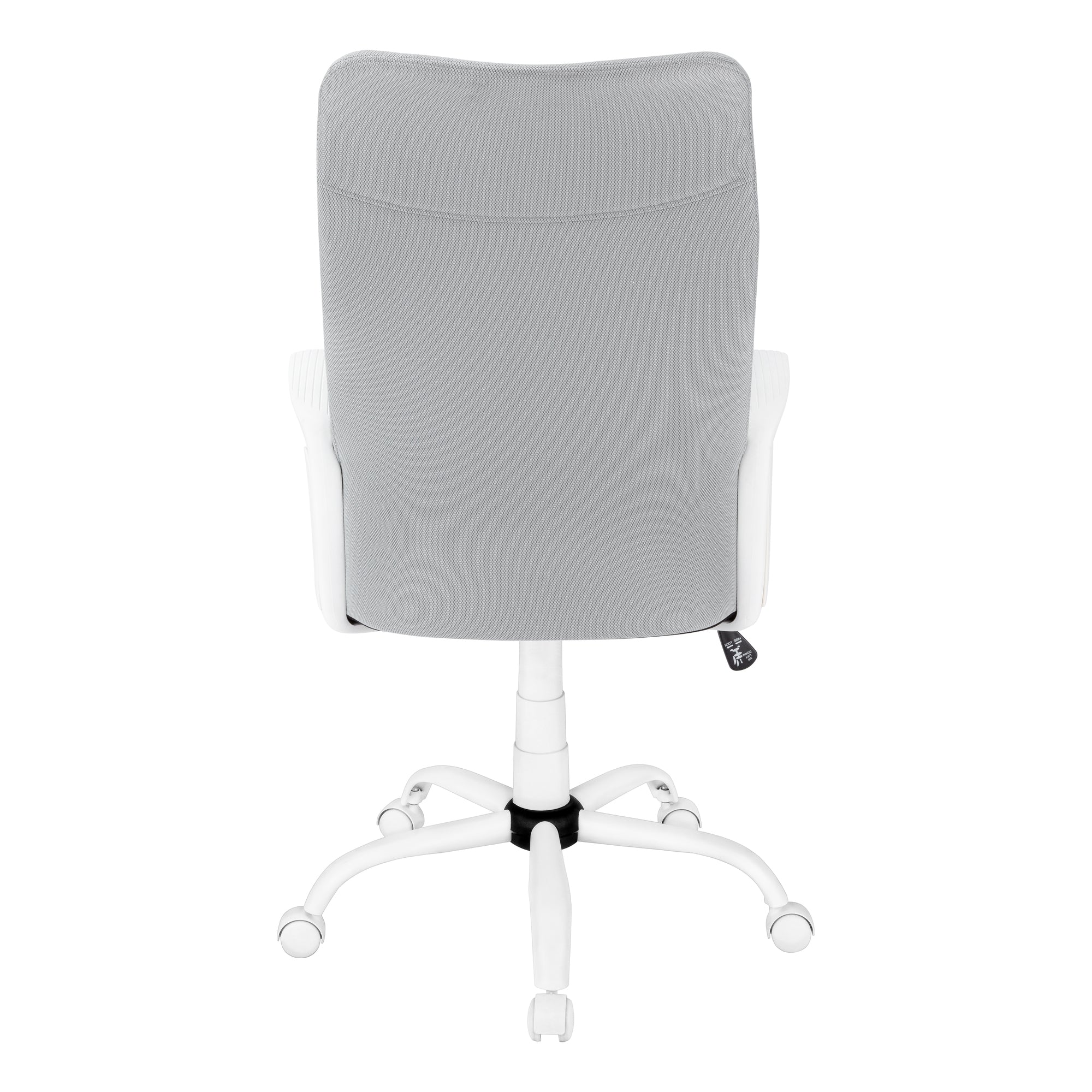 OFFICE CHAIR - WHITE / GREY FABRIC / MULTI POSITION