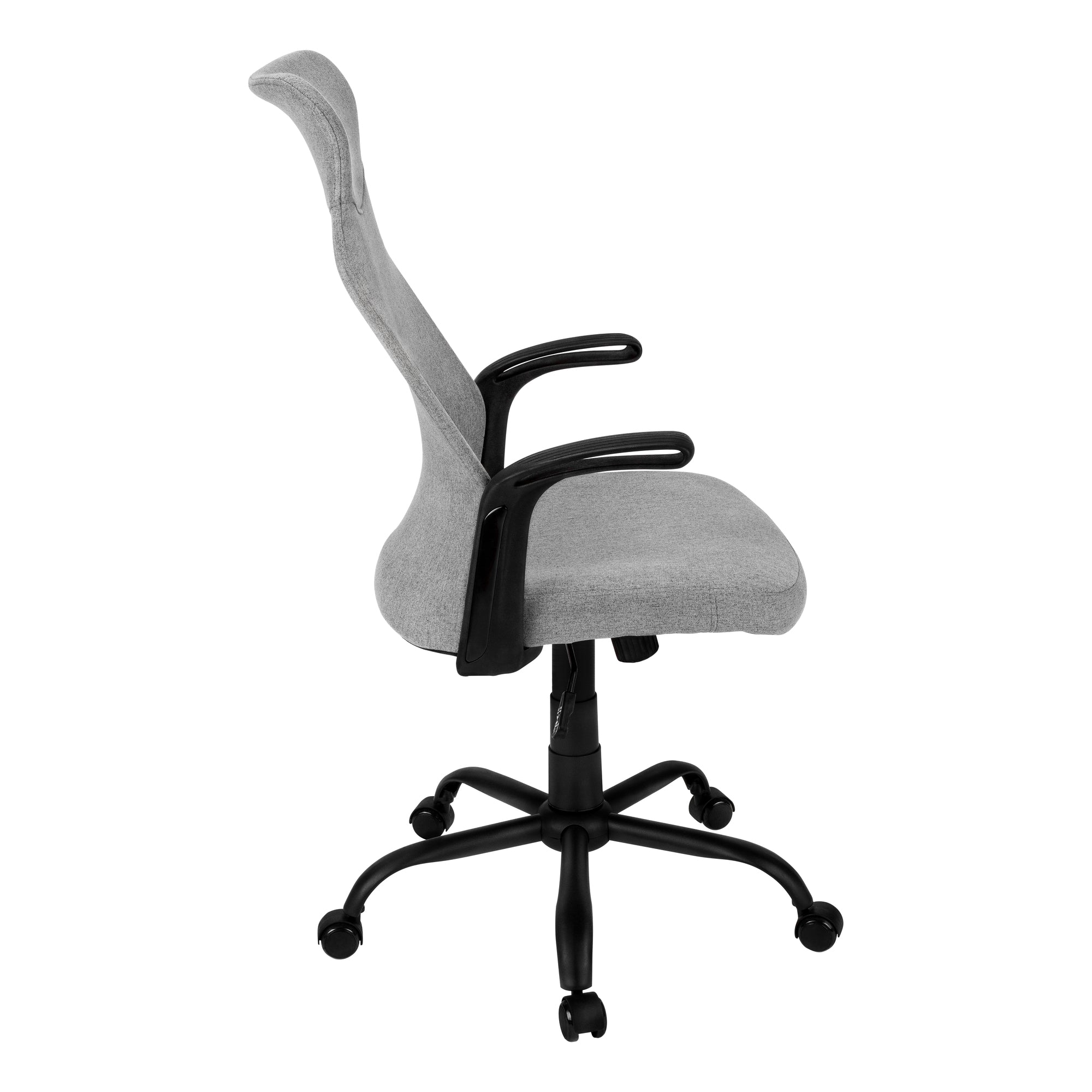 OFFICE CHAIR - BLACK / DARK GREY FABRIC / MULTI POSITION