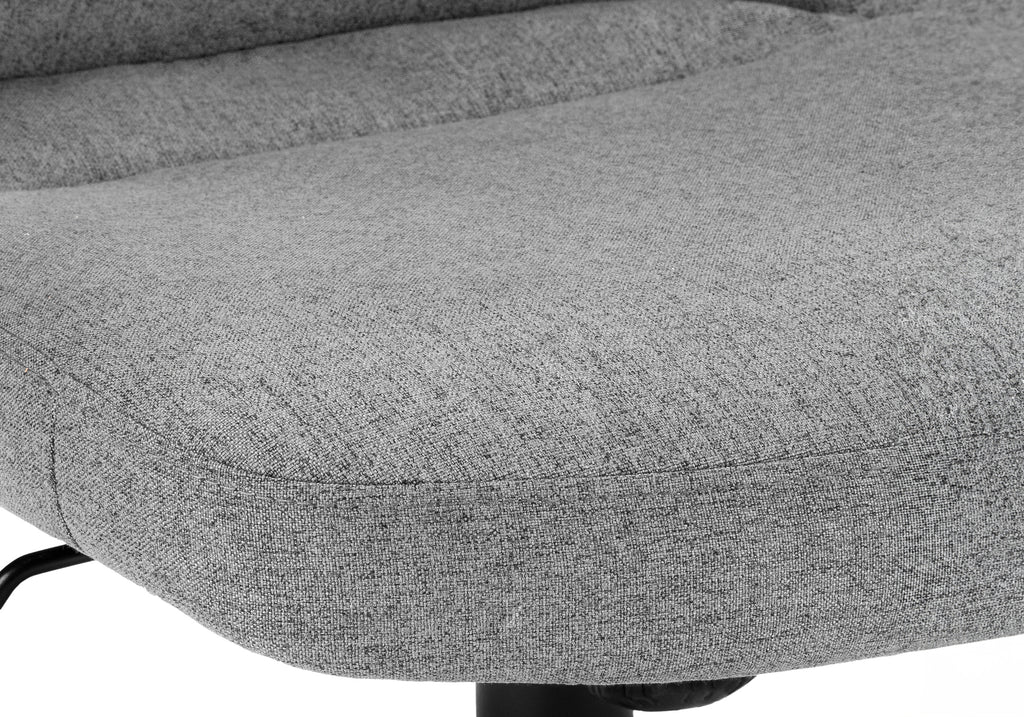 OFFICE CHAIR - BLACK / DARK GREY FABRIC / MULTI POSITION