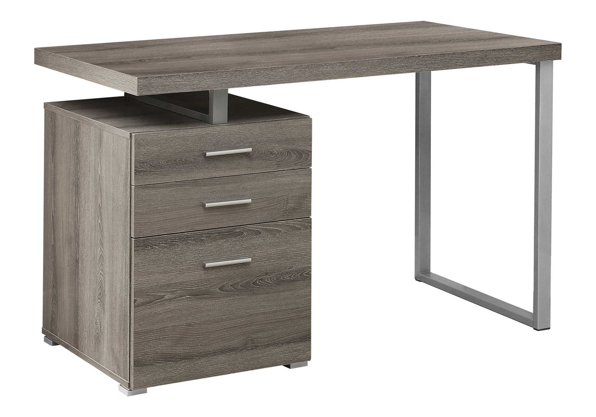 COMPUTER DESK - 48""L / DARK TAUPE LEFT OR RIGHT FACING