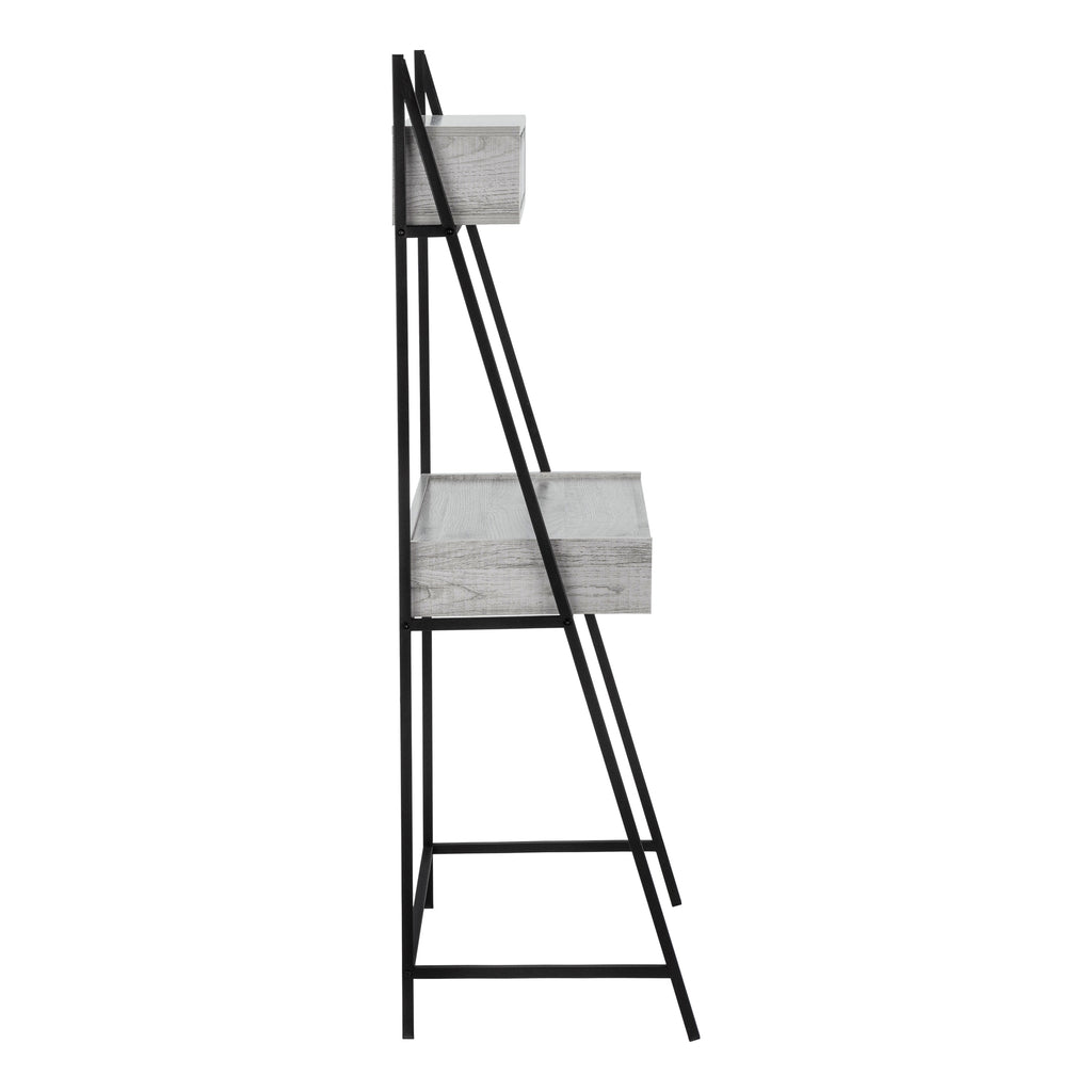 COMPUTER DESK - 32""L / GREY / BLACK METAL