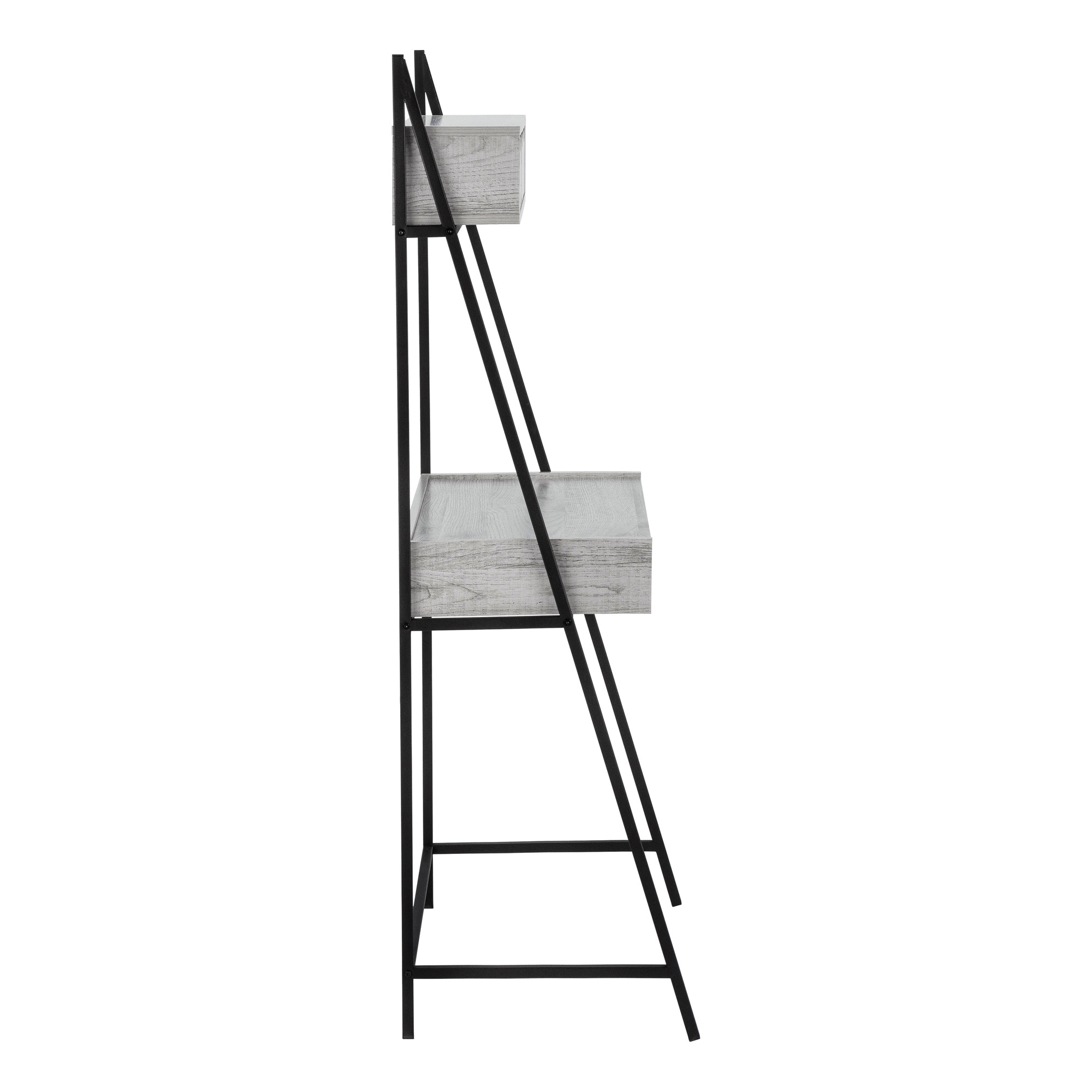 COMPUTER DESK - 32""L / GREY / BLACK METAL