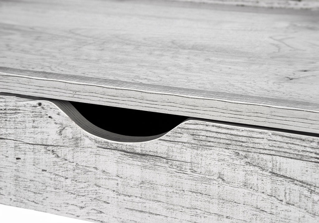 COMPUTER DESK - 32""L / GREY / BLACK METAL