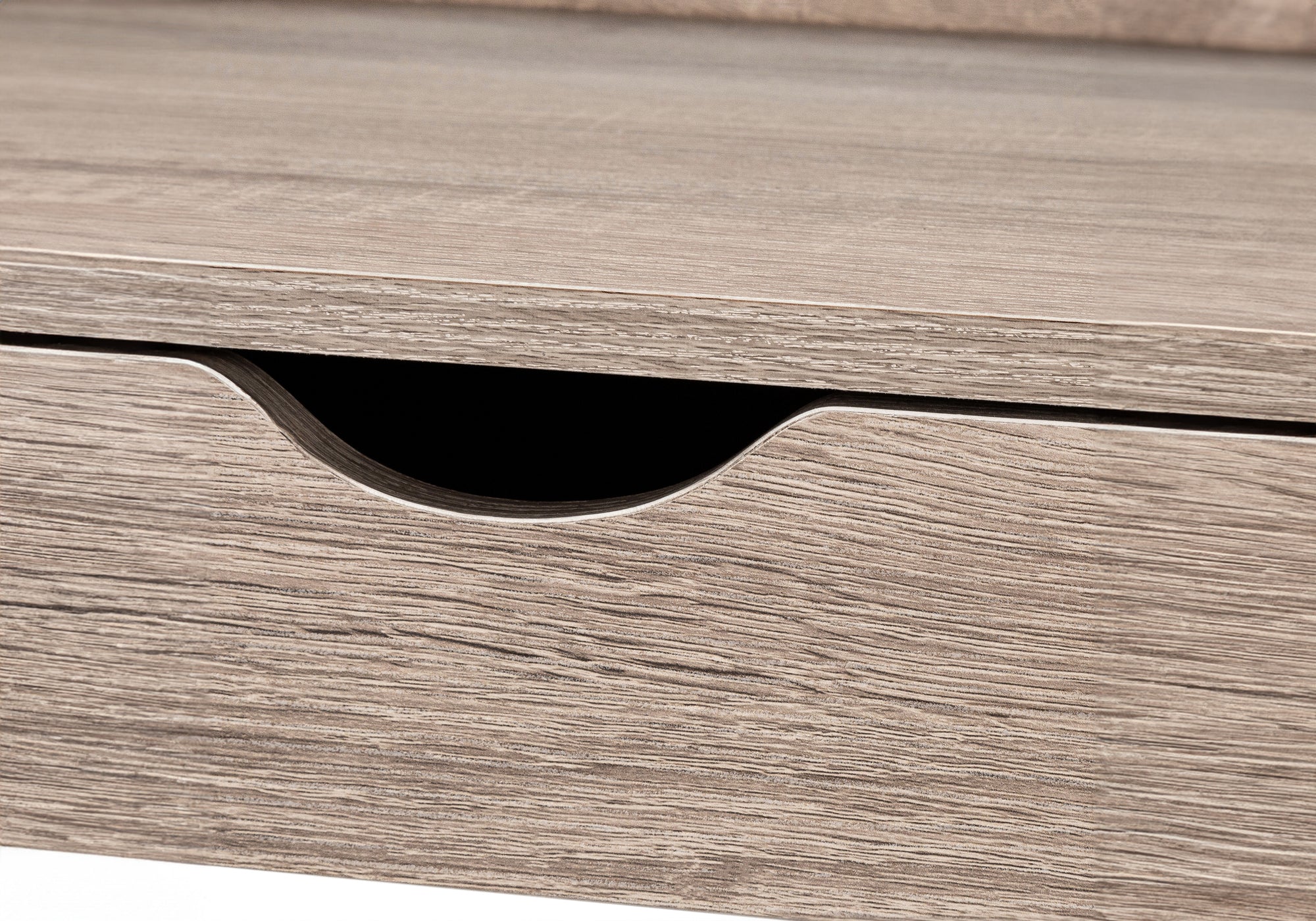 COMPUTER DESK - 32""L / DARK TAUPE / BLACK METAL