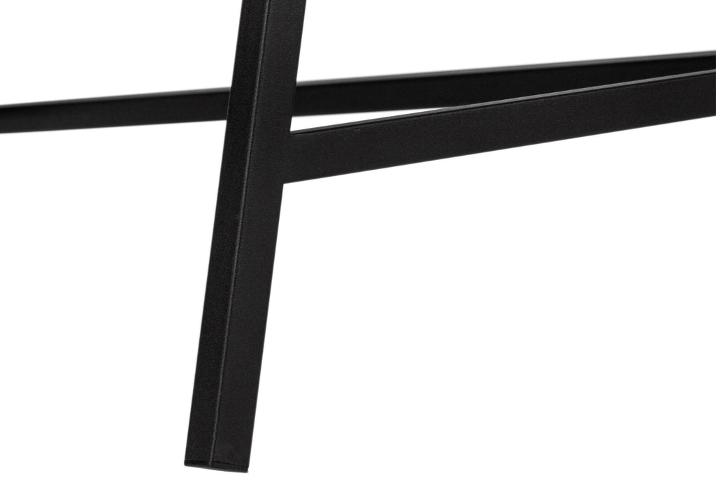 COMPUTER DESK - 32""L / DARK TAUPE / BLACK METAL