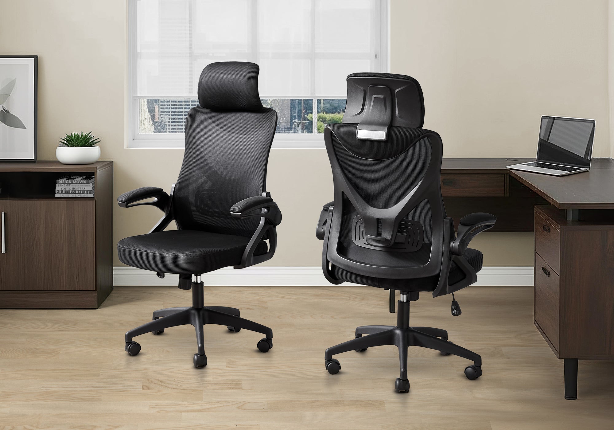 OFFICE CHAIR - BLACK / BLACK MESH / MULTI POSITION