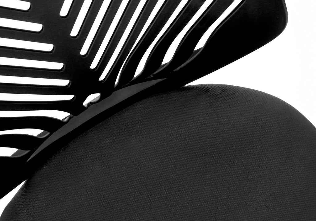 OFFICE CHAIR - BLACK JUVENILE / BLACK BASE ON CASTORS