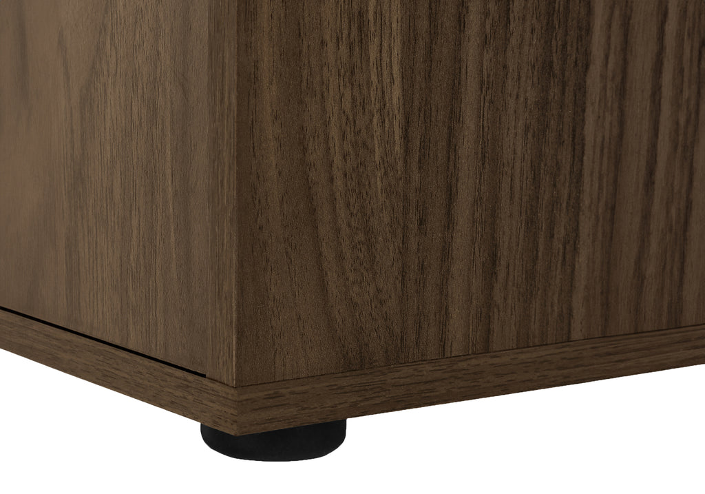COMPUTER DESK - 46""L / DARK WALNUT / STORAGE CABINET