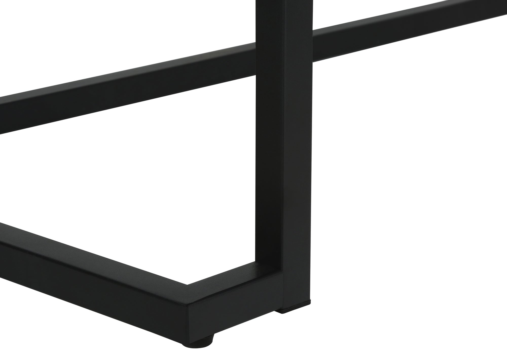 COMPUTER DESK - 42""L / WHITE / BLACK METAL