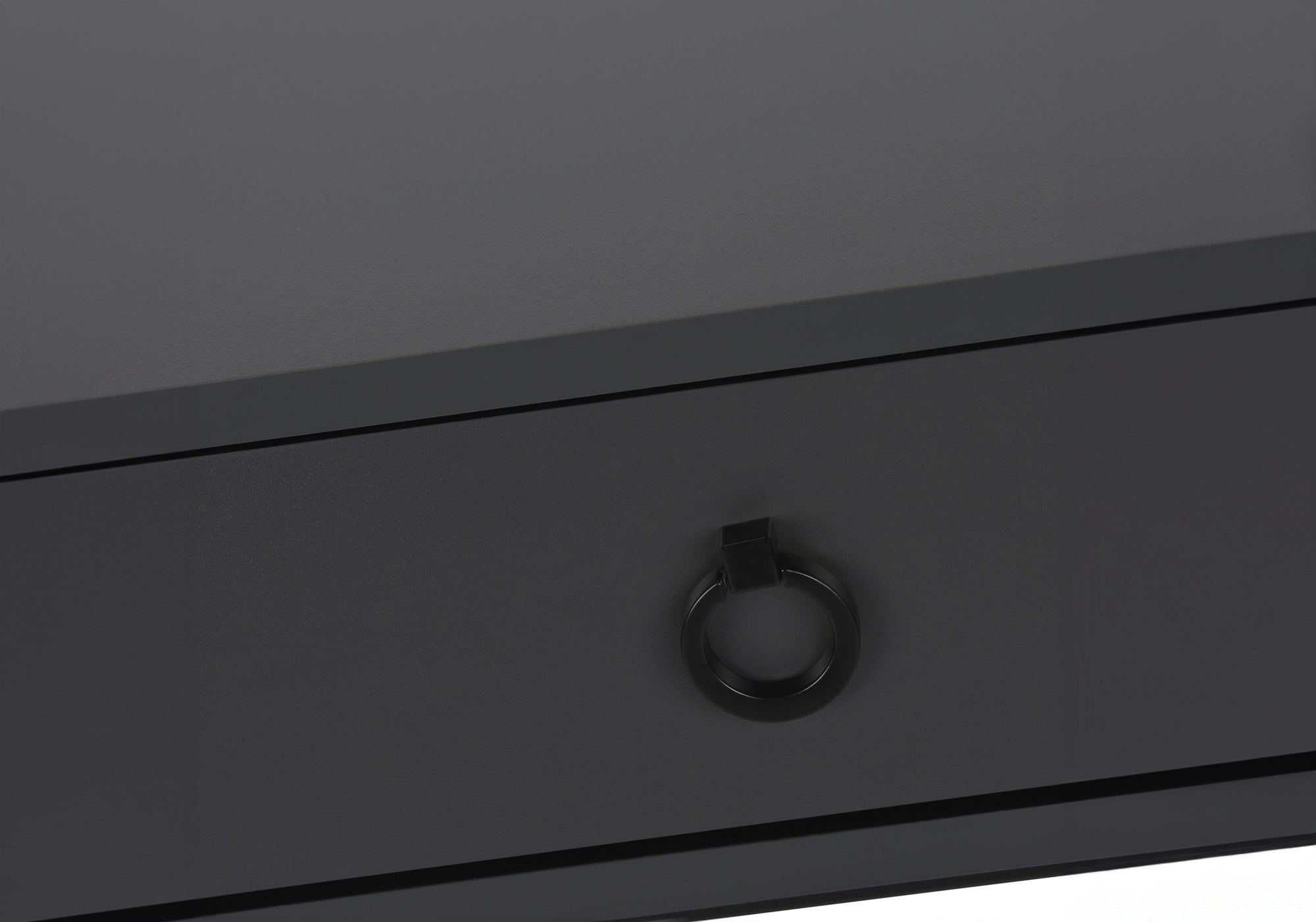 COMPUTER DESK - 42""L / MODERN GREY / BLACK METAL