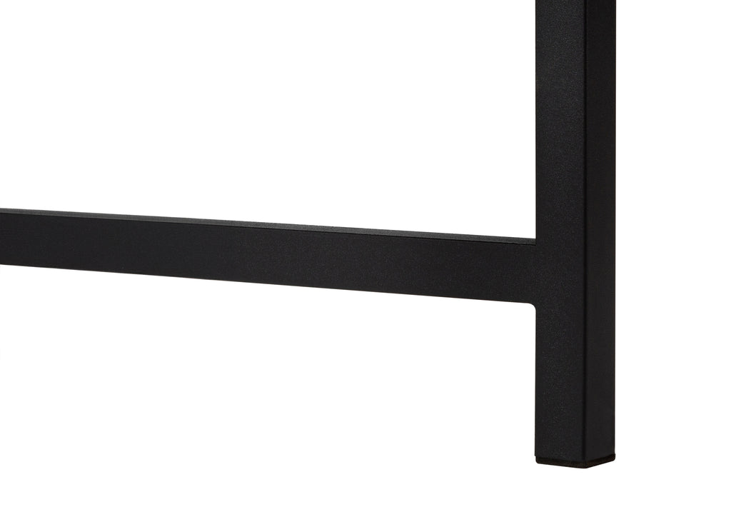 COMPUTER DESK - 58""L/ BROWN RECLAIMED/ BLACK METAL CORNER