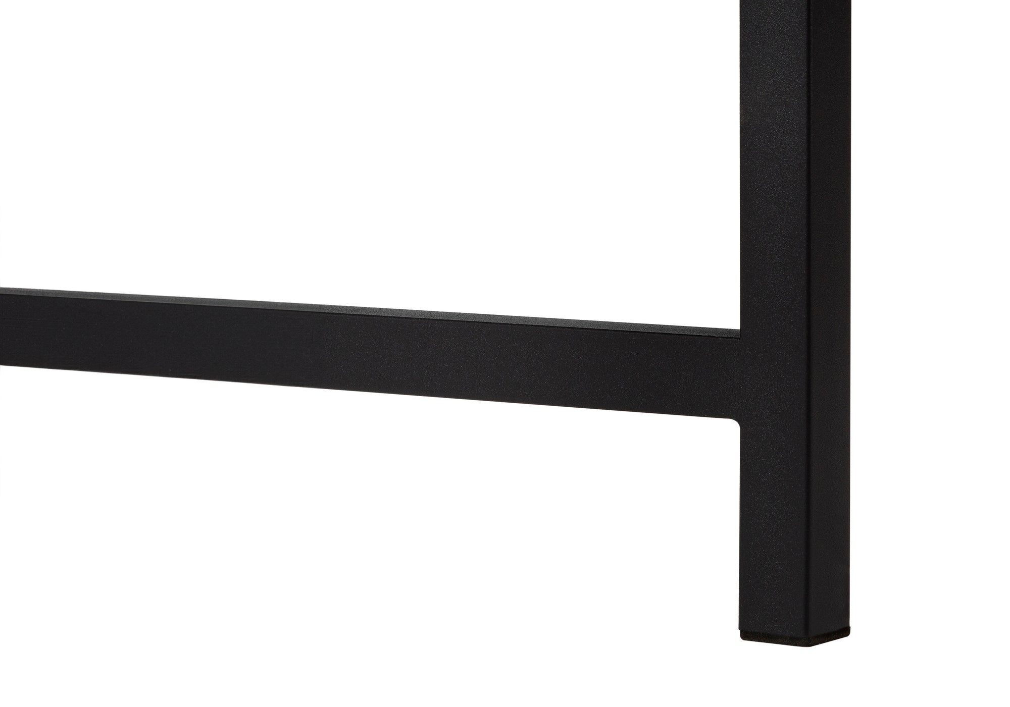 COMPUTER DESK - 58""L/ BROWN RECLAIMED/ BLACK METAL CORNER