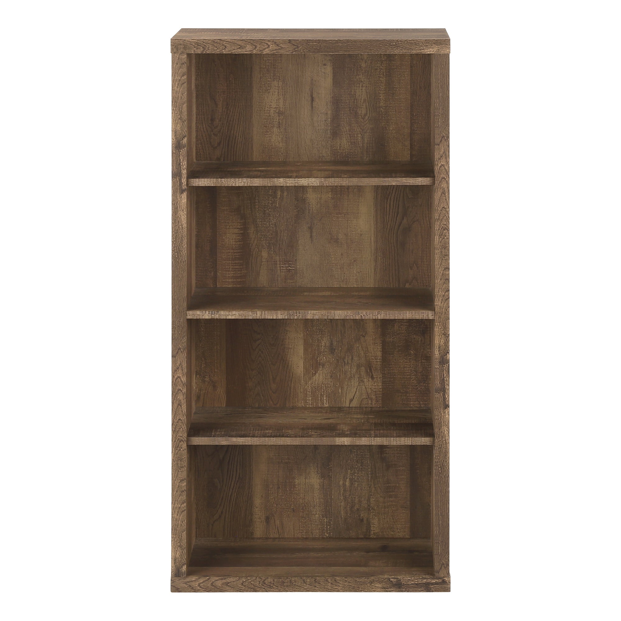 BOOKCASE - 48""H / BROWN RECLAIMED WOOD-LOOK/ ADJ. SHELVES