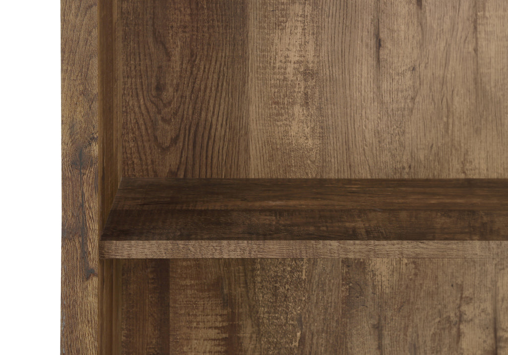 BOOKCASE - 48""H / BROWN RECLAIMED WOOD-LOOK/ ADJ. SHELVES