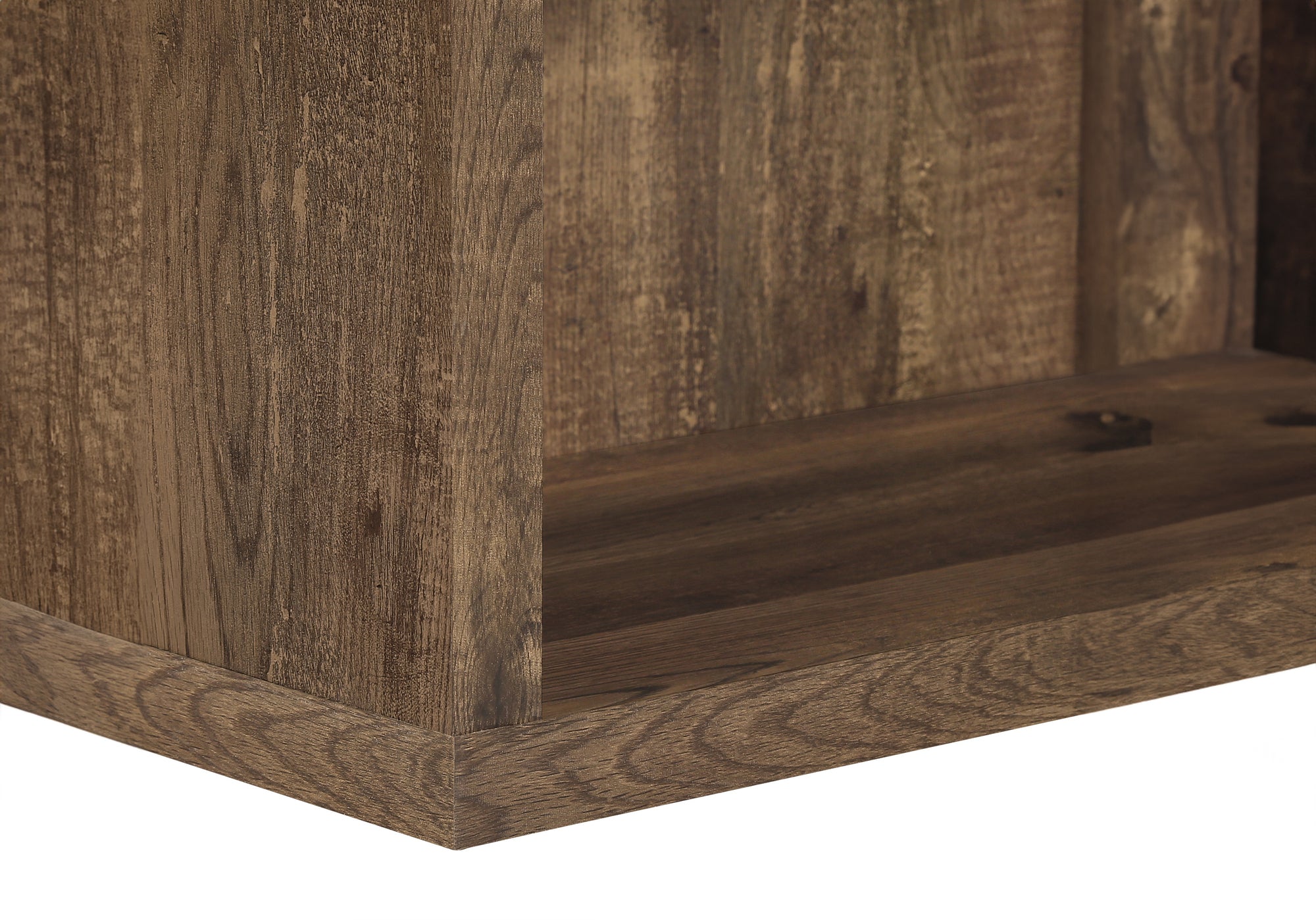 BOOKCASE - 48""H / BROWN RECLAIMED WOOD-LOOK/ ADJ. SHELVES