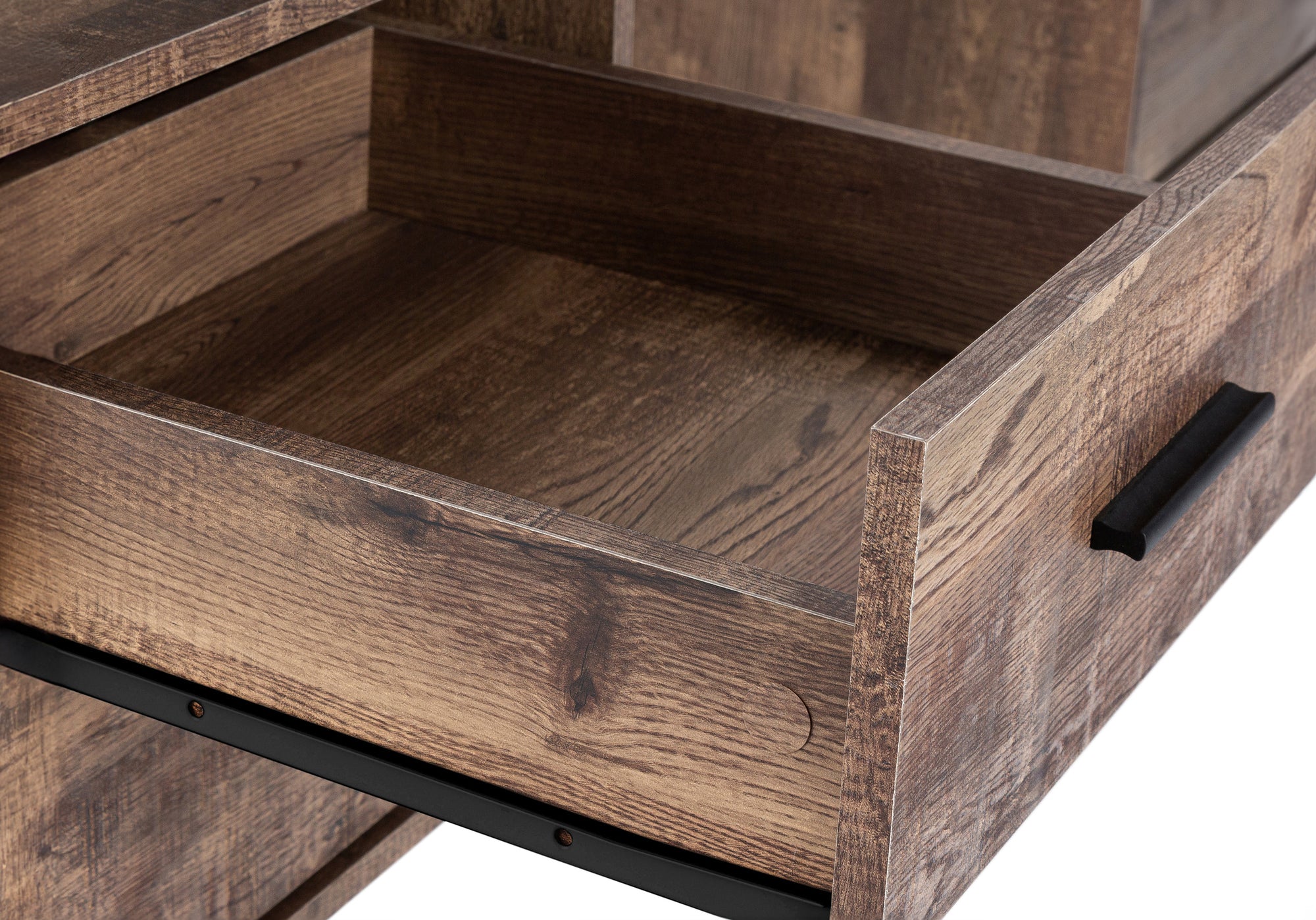 COMPUTER DESK - 60""L / BROWN RECLAIMED WOOD / BLACK METAL