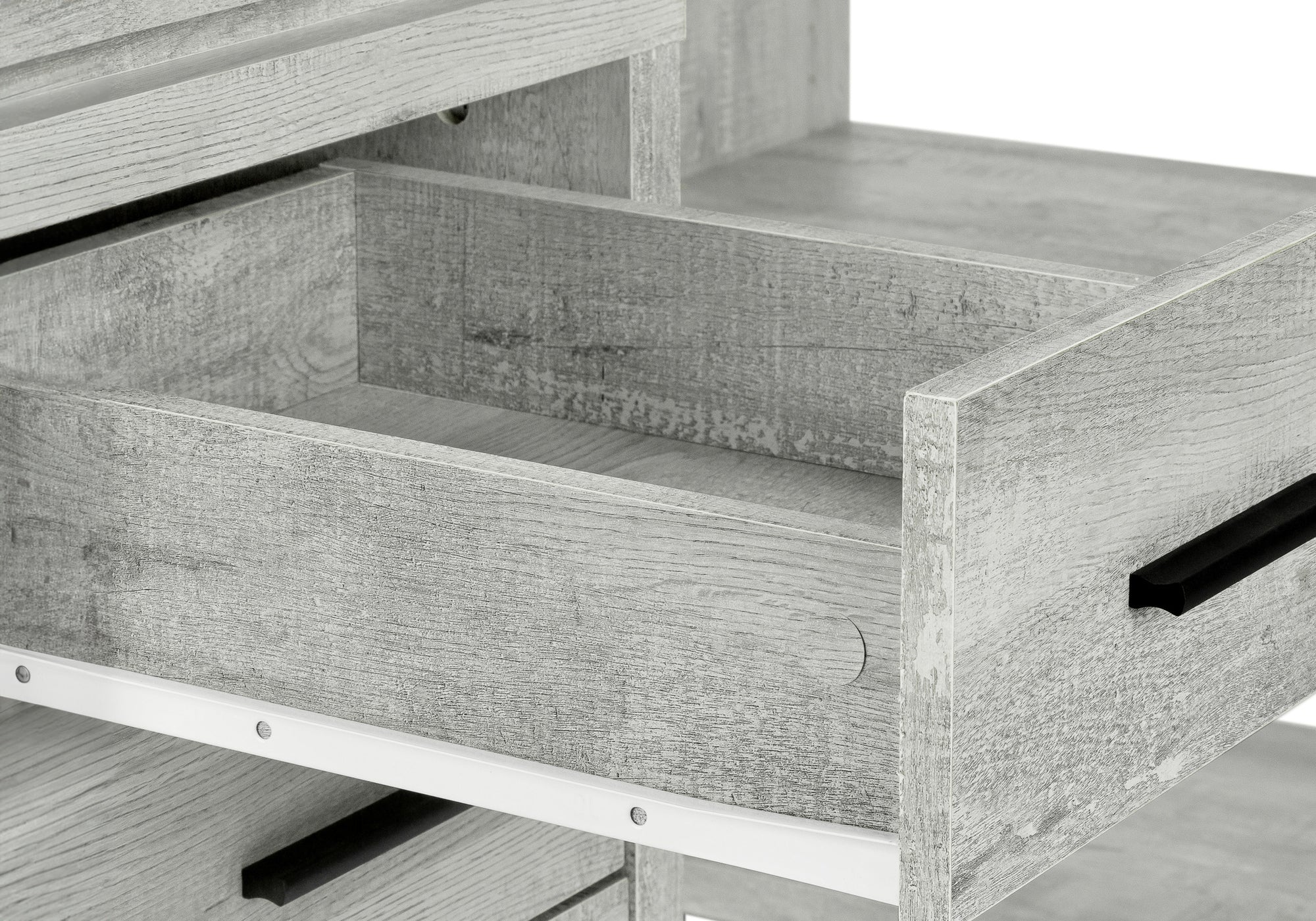 COMPUTER DESK - GREY RECLAIMED WOOD L/R FACING CORNER