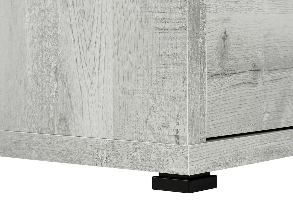 COMPUTER DESK - GREY RECLAIMED WOOD L/R FACING CORNER