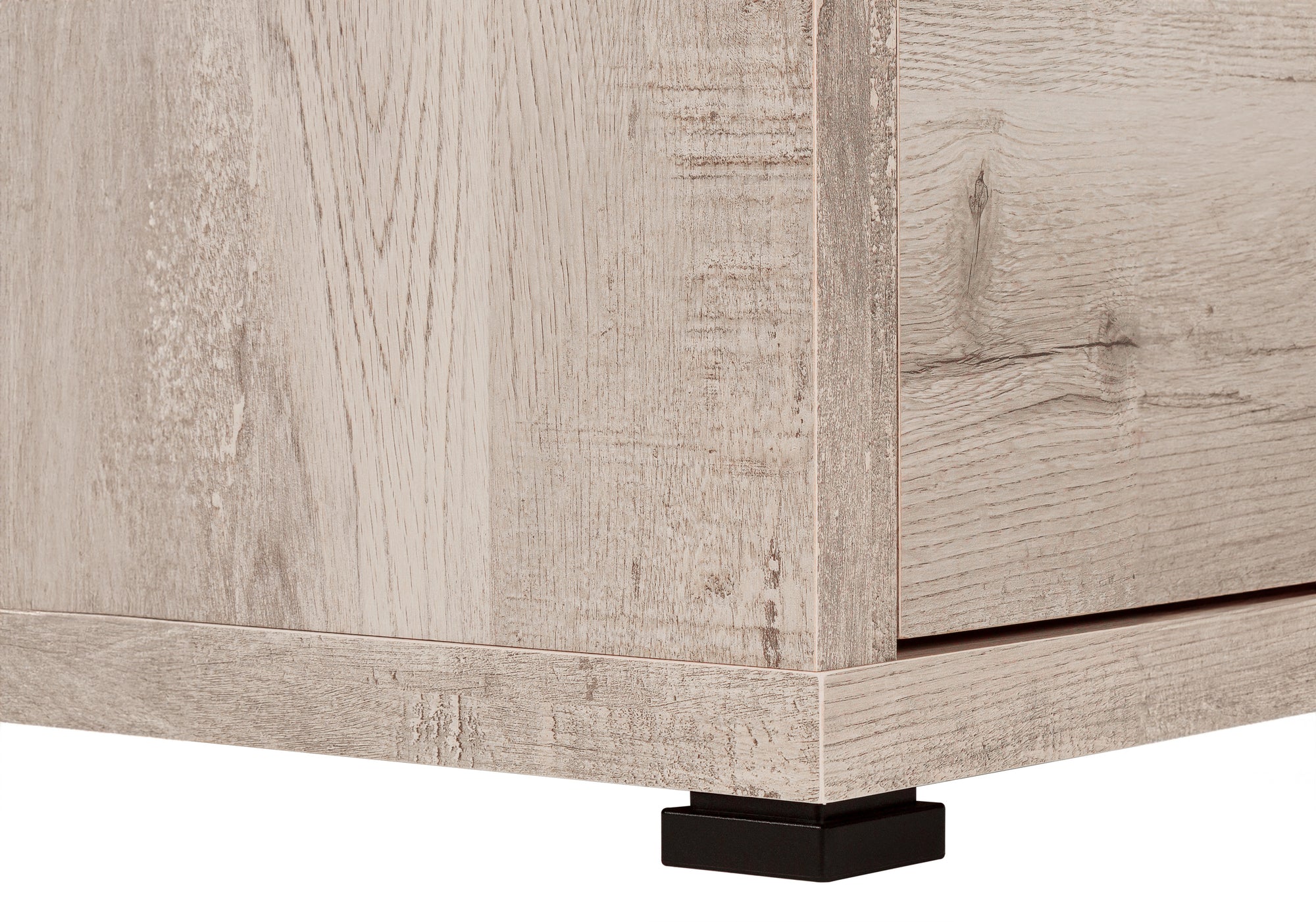 COMPUTER DESK - TAUPE RECLAIMED WOOD L/R FACING CORNER