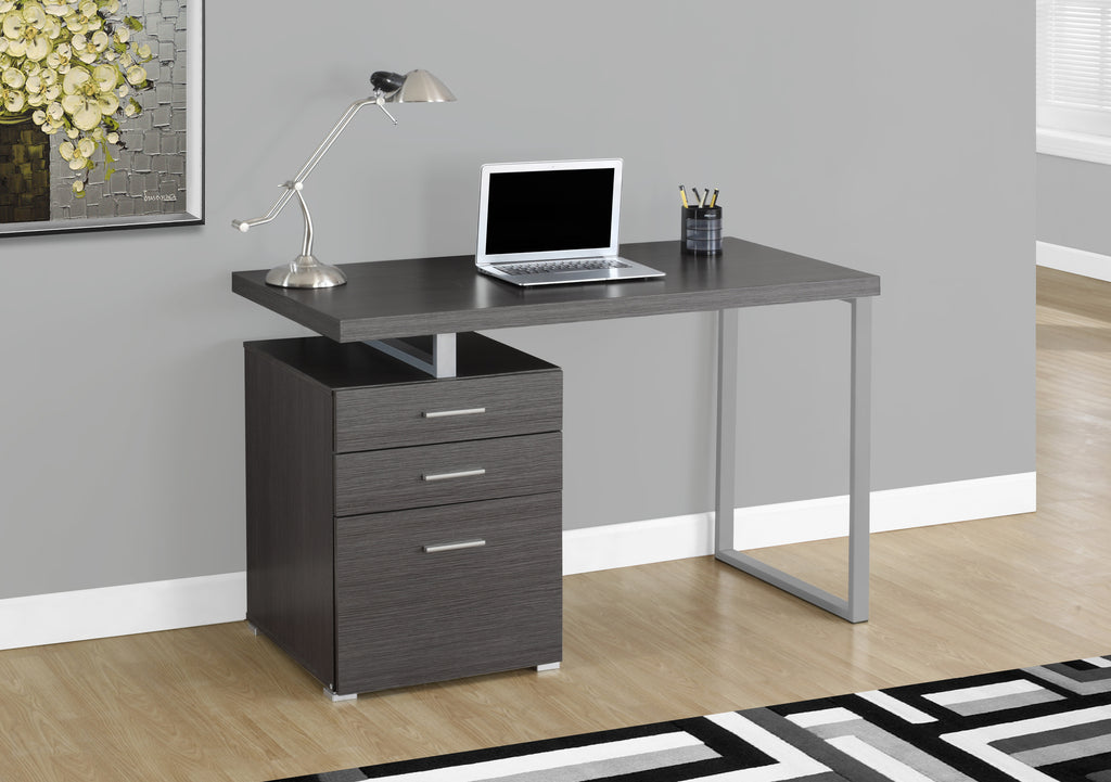 COMPUTER DESK - 48""L / GREY LEFT OR RIGHT FACING