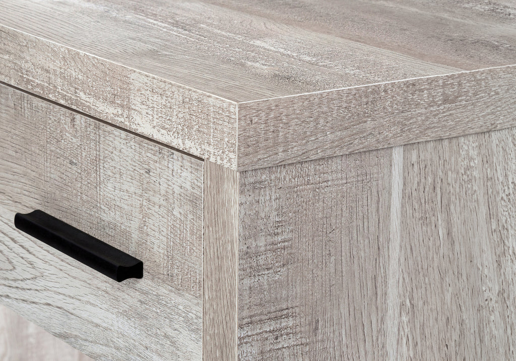 COMPUTER DESK - TAUPE RECLAIMED WOOD L/R FACING CORNER