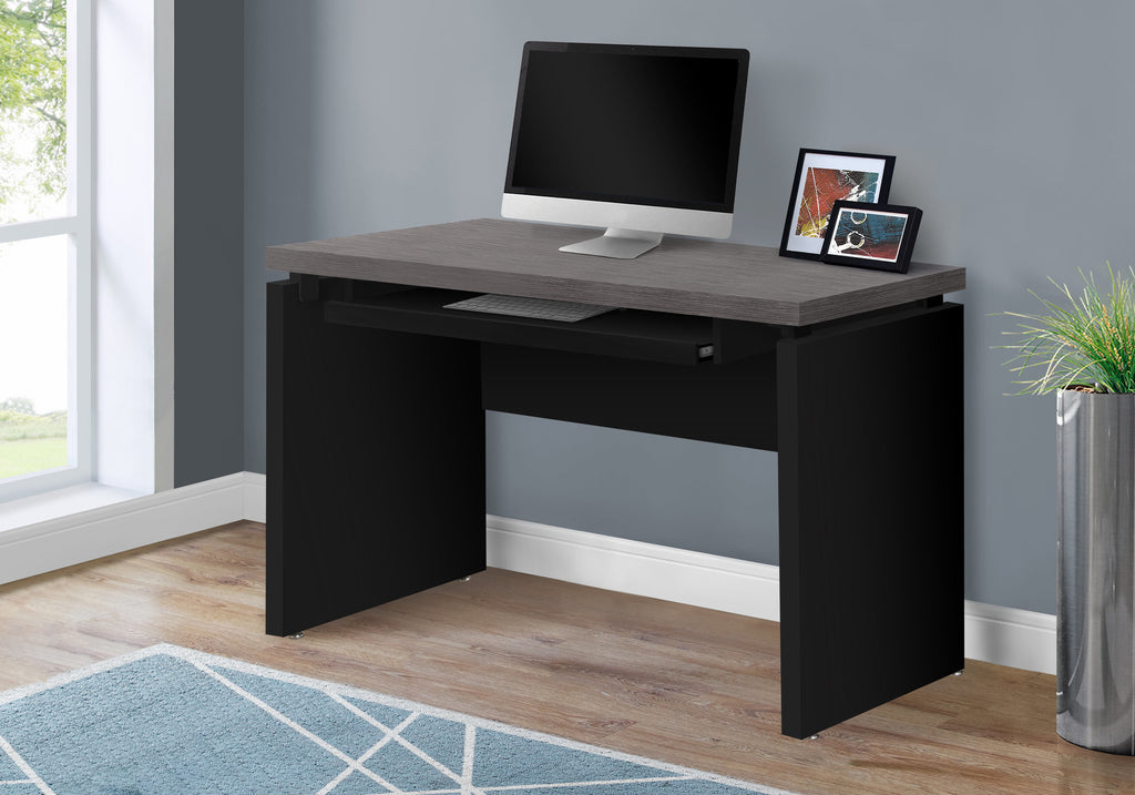 COMPUTER DESK - 48""L / BLACK / GREY TOP