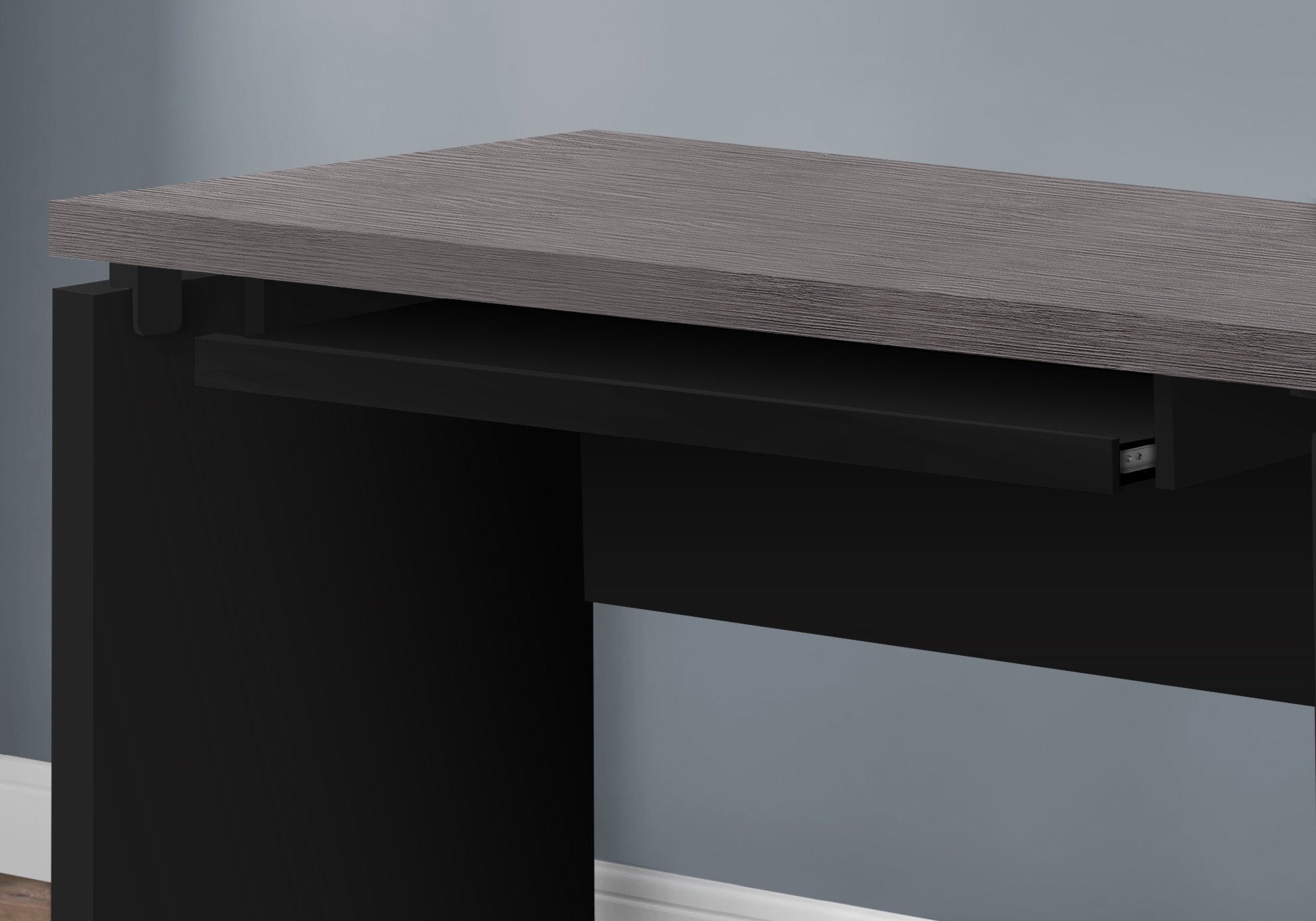 COMPUTER DESK - 48""L / BLACK / GREY TOP