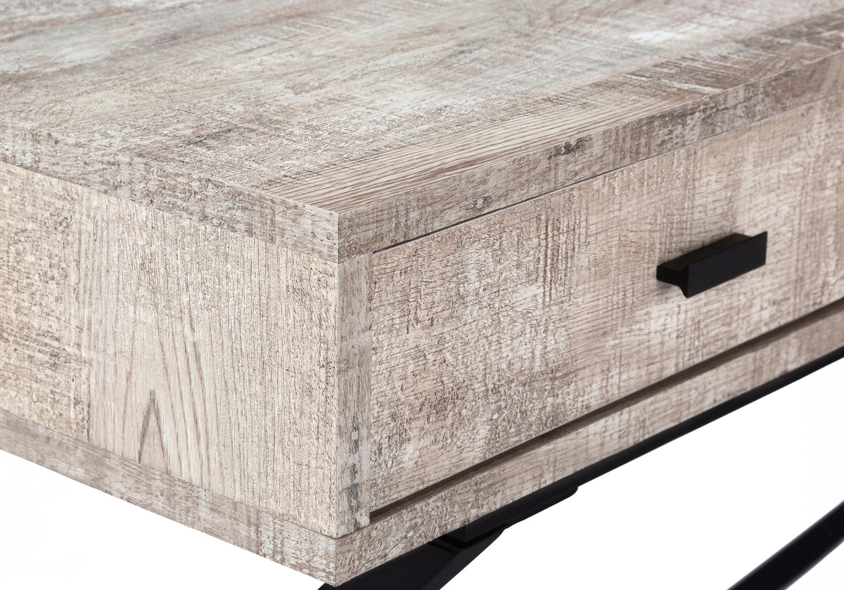 COMPUTER DESK - 48""L / TAUPE RECLAIMED WOOD / BLACK METAL