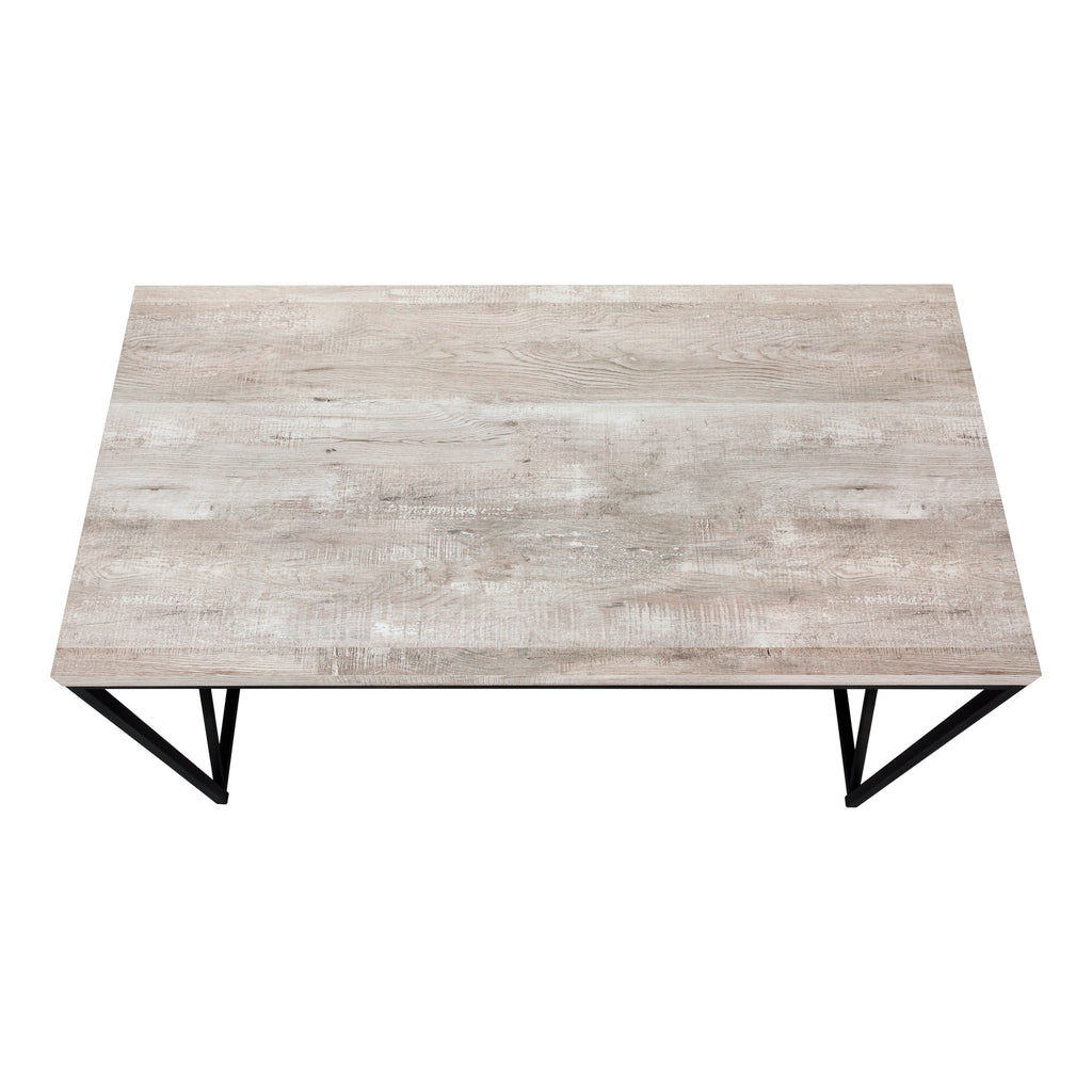 COMPUTER DESK - 48""L / TAUPE RECLAIMED WOOD / BLACK METAL