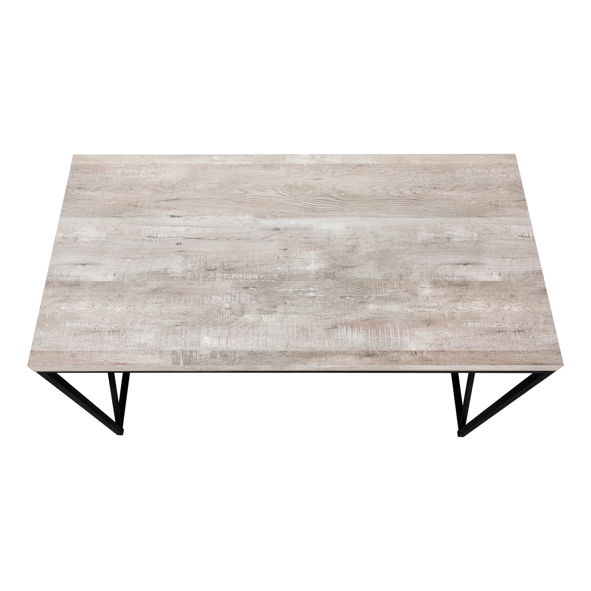 COMPUTER DESK - 48""L / TAUPE RECLAIMED WOOD / BLACK METAL