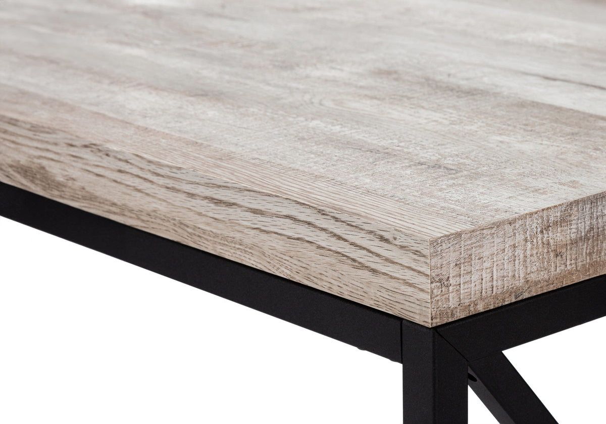 COMPUTER DESK - 48""L / TAUPE RECLAIMED WOOD / BLACK METAL