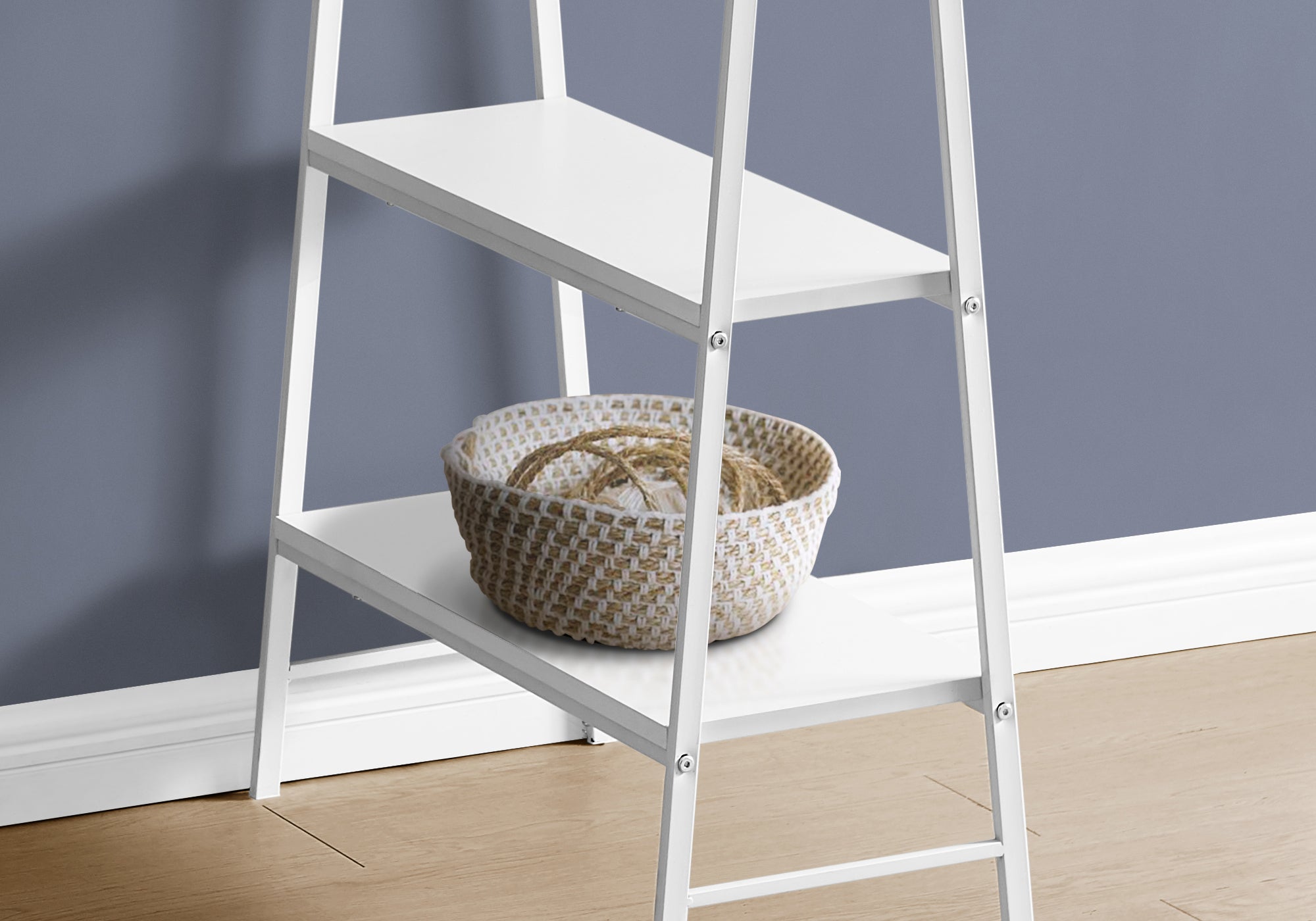 COMPUTER DESK - 48""L / WHITE / WHITE METAL