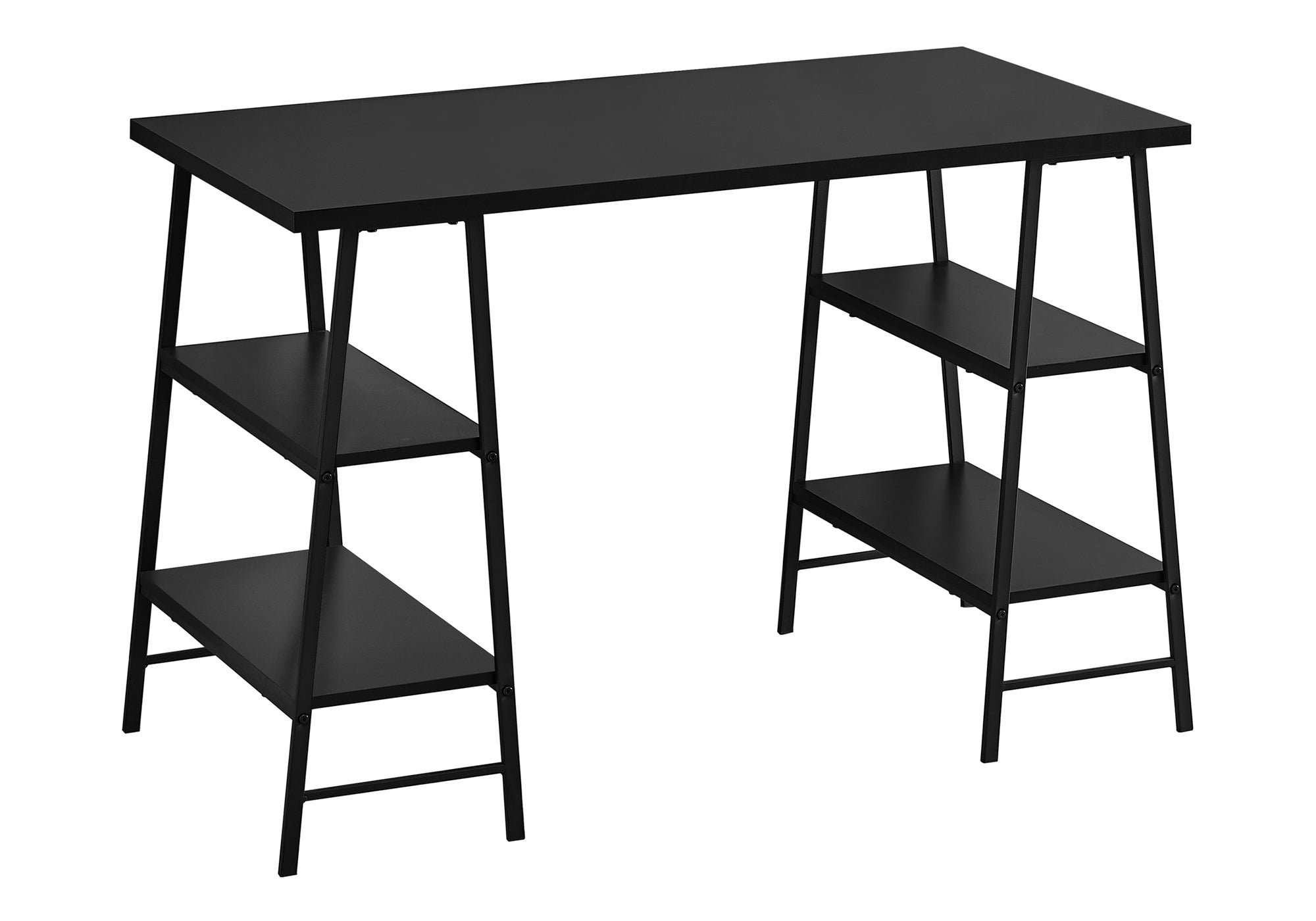 COMPUTER DESK - 48""L / BLACK / BLACK METAL