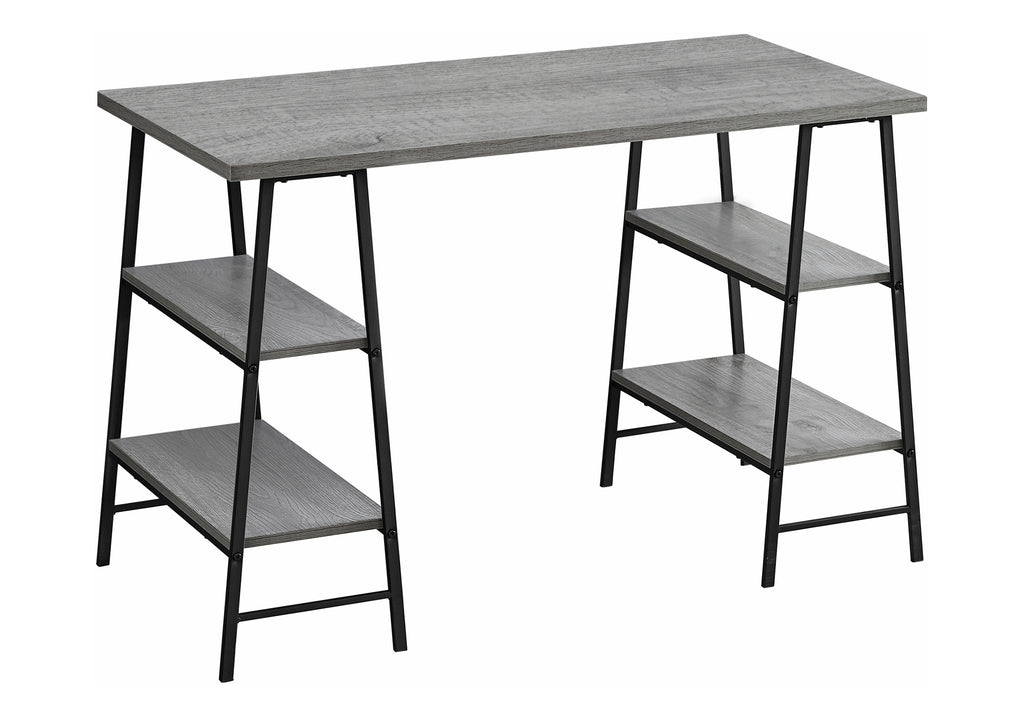 COMPUTER DESK - 48""L / GREY / BLACK METAL