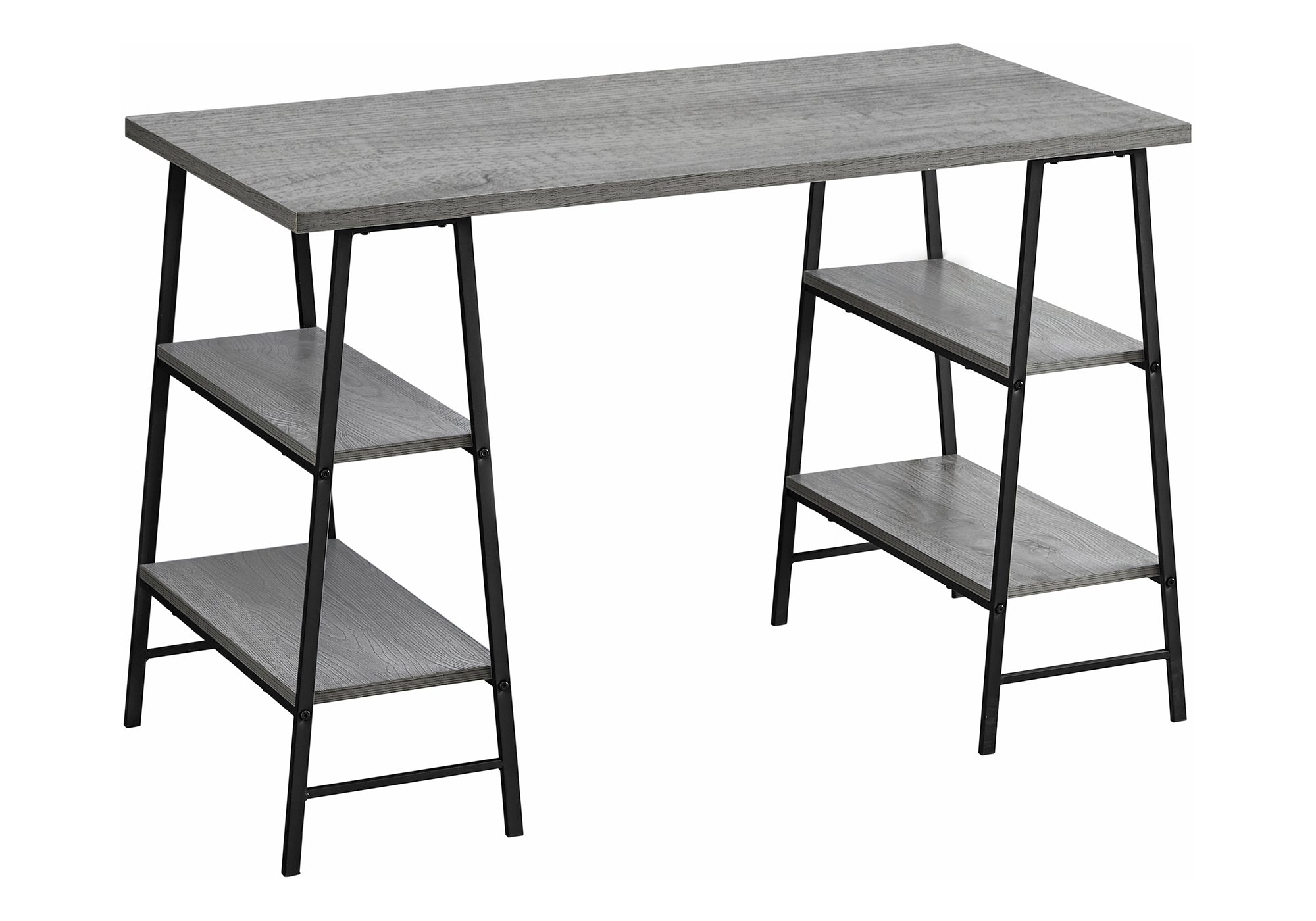 COMPUTER DESK - 48""L / GREY / BLACK METAL