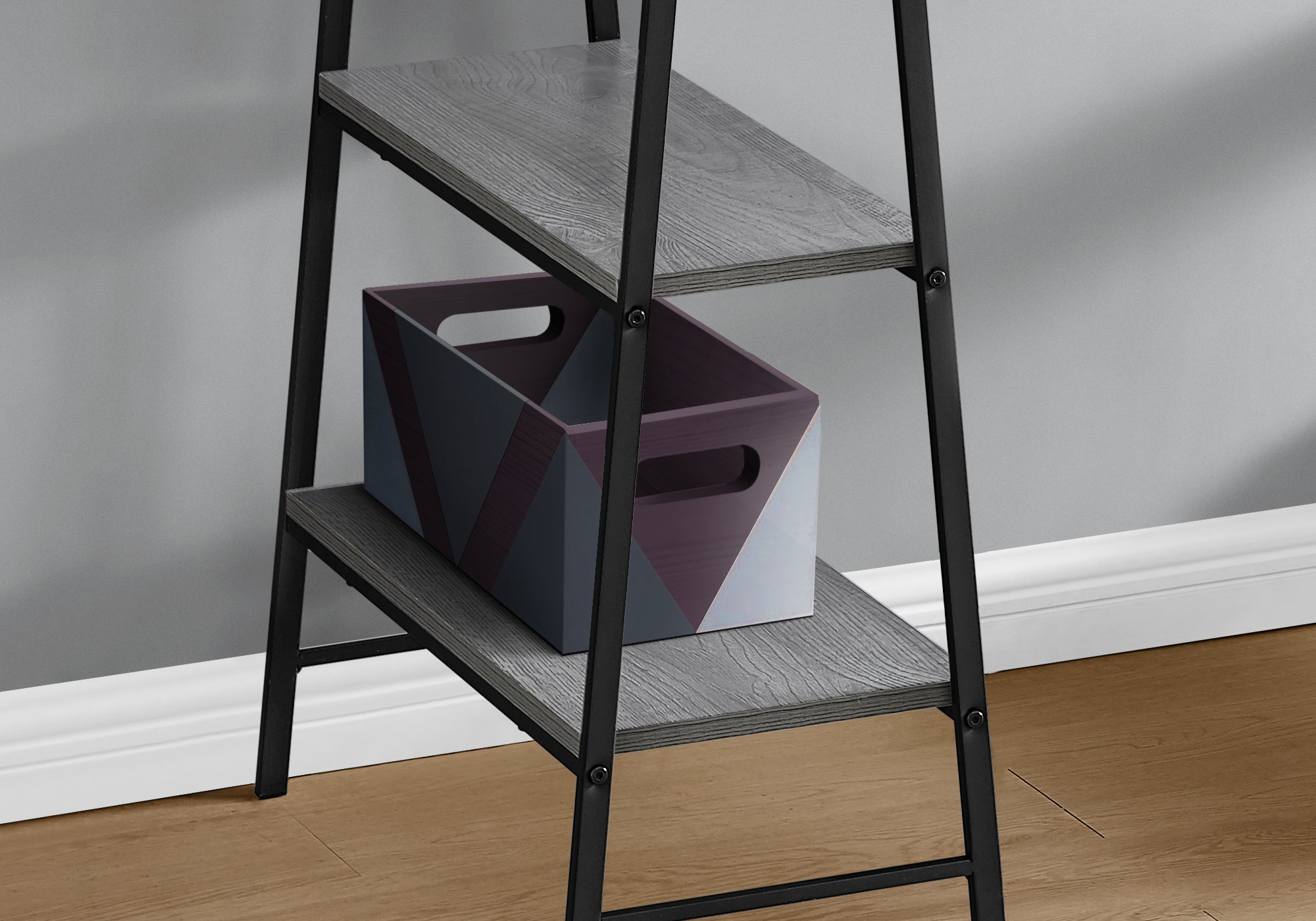 COMPUTER DESK - 48""L / GREY / BLACK METAL