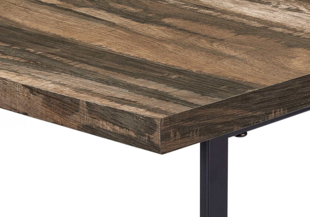 COMPUTER DESK - 48""L / BROWN RECLAIMED WOOD / BLACK METAL