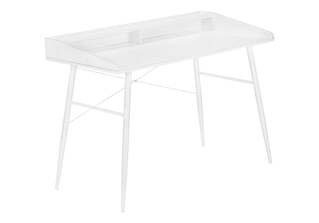 COMPUTER DESK - 48""L / WHITE / WHITE METAL
