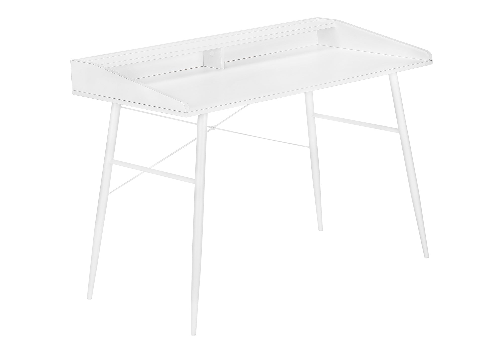 COMPUTER DESK - 48""L / WHITE / WHITE METAL