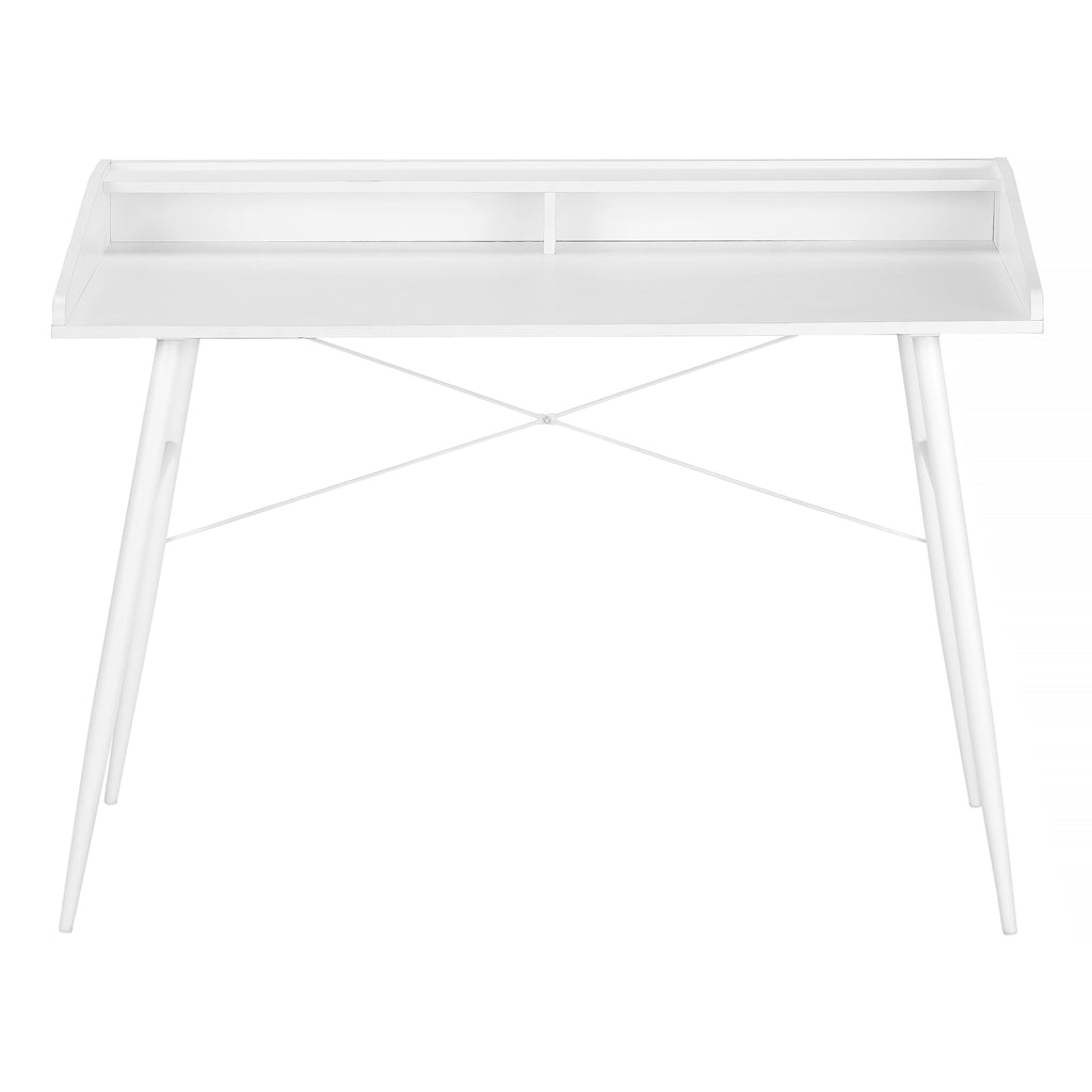 COMPUTER DESK - 48""L / WHITE / WHITE METAL
