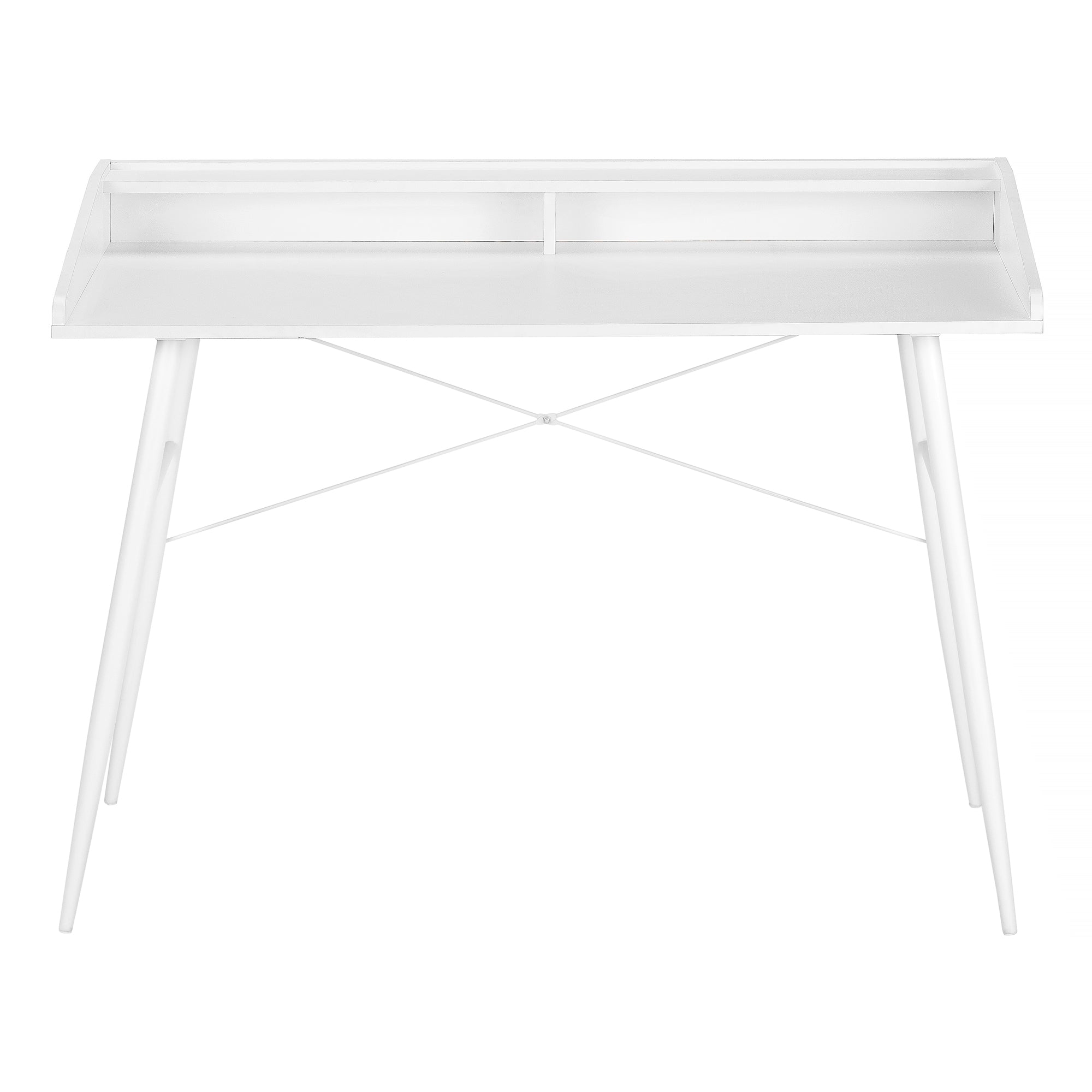 COMPUTER DESK - 48""L / WHITE / WHITE METAL