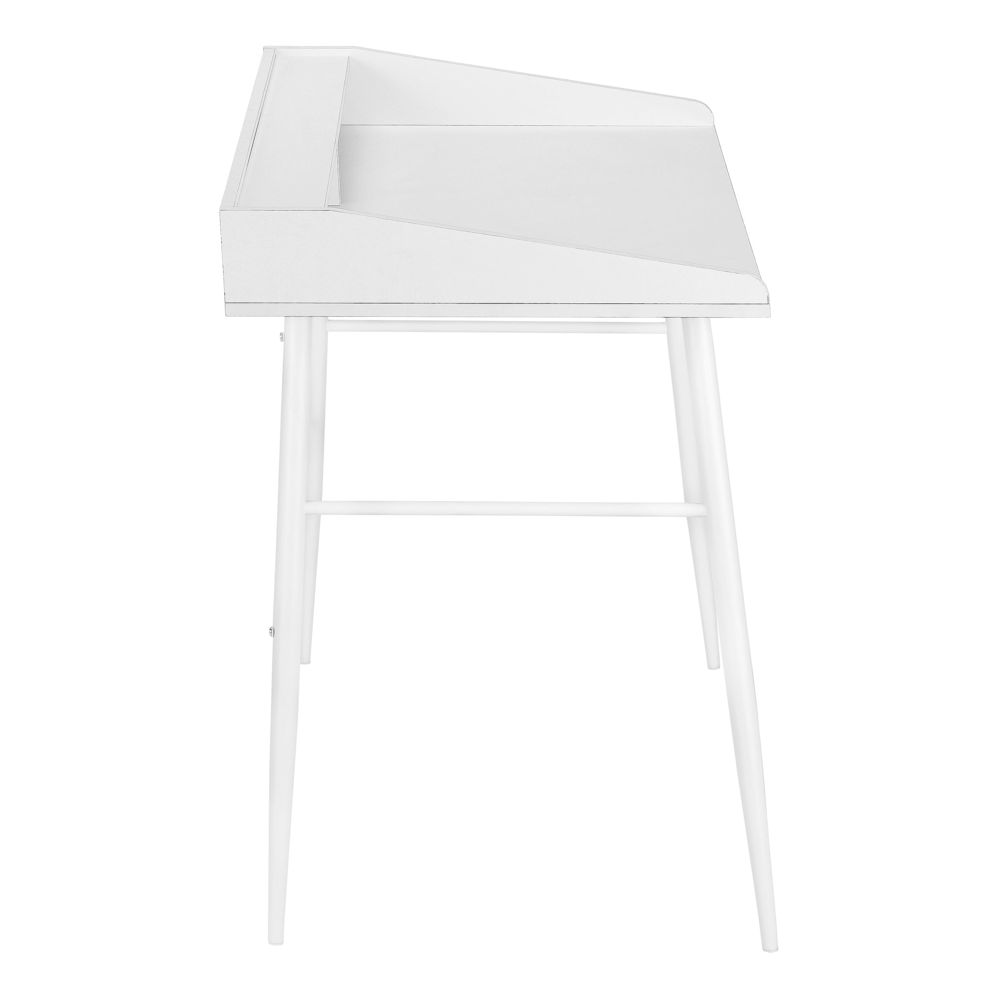 COMPUTER DESK - 48""L / WHITE / WHITE METAL