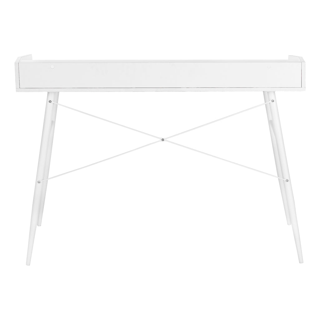 COMPUTER DESK - 48""L / WHITE / WHITE METAL
