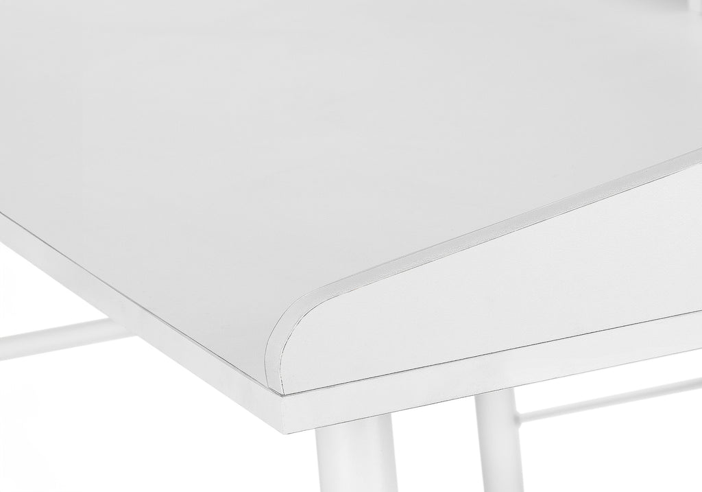 COMPUTER DESK - 48""L / WHITE / WHITE METAL