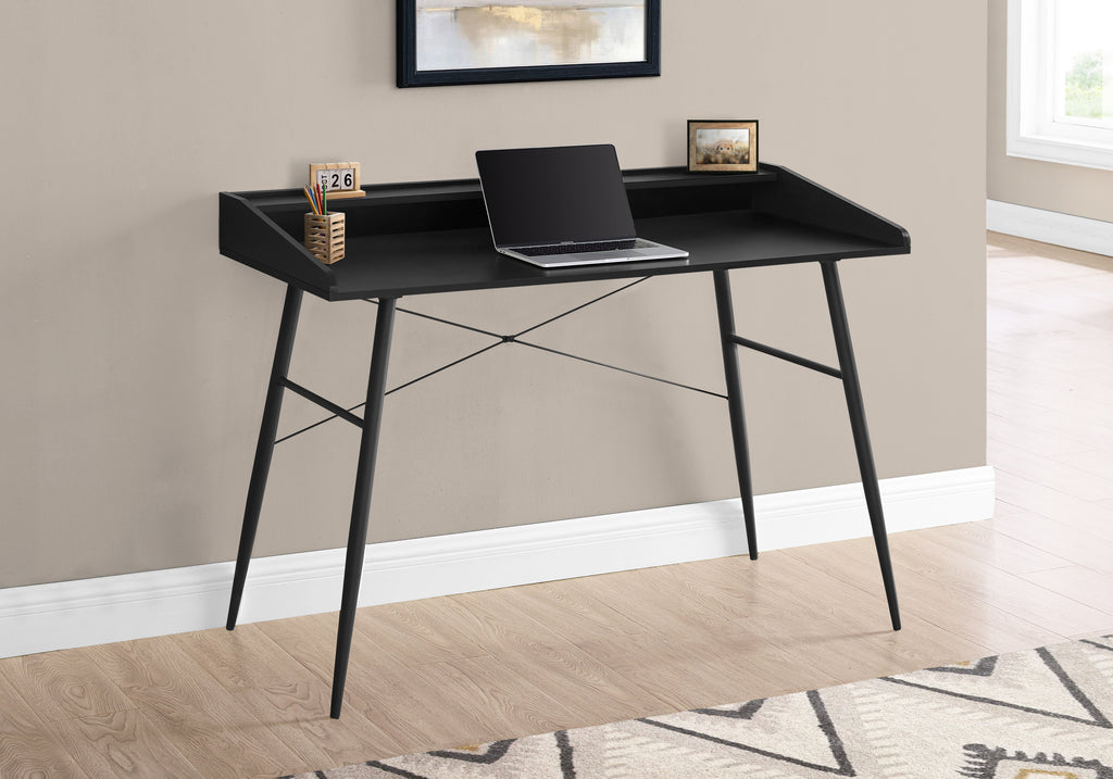 COMPUTER DESK - 48""L / BLACK / BLACK METAL