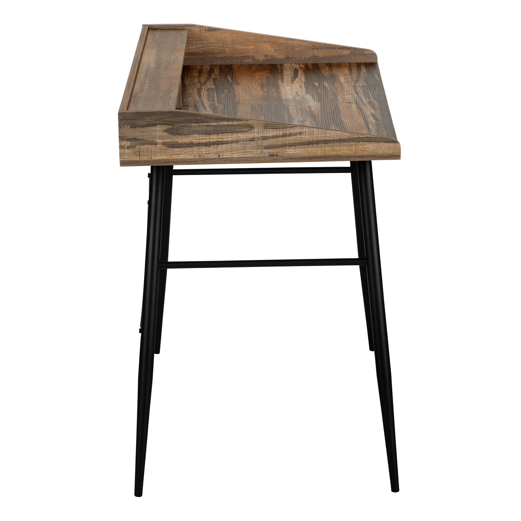 COMPUTER DESK - 48""L / BROWN RECLAIMED WOOD / BLACK METAL