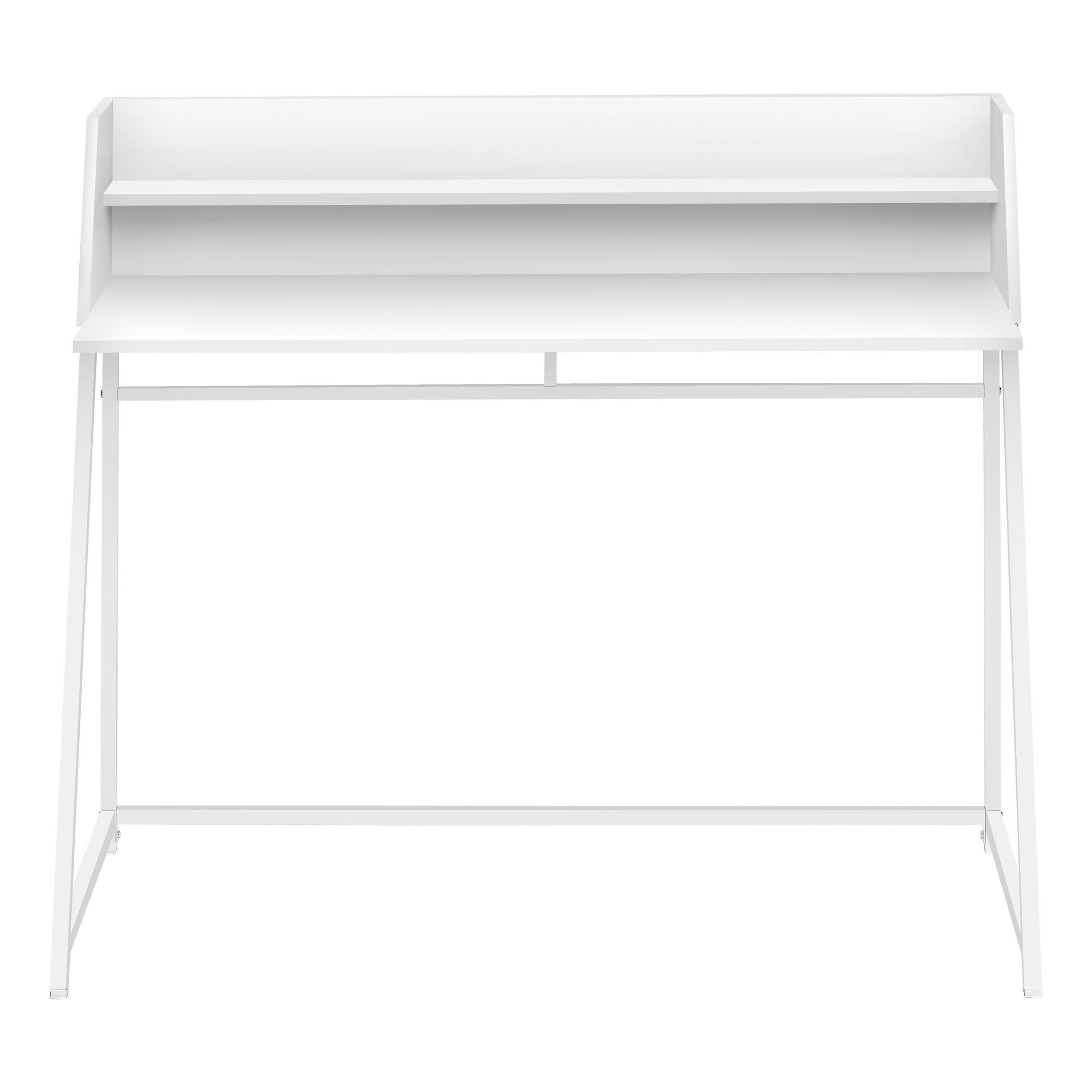 COMPUTER DESK - 48""L / WHITE / WHITE METAL