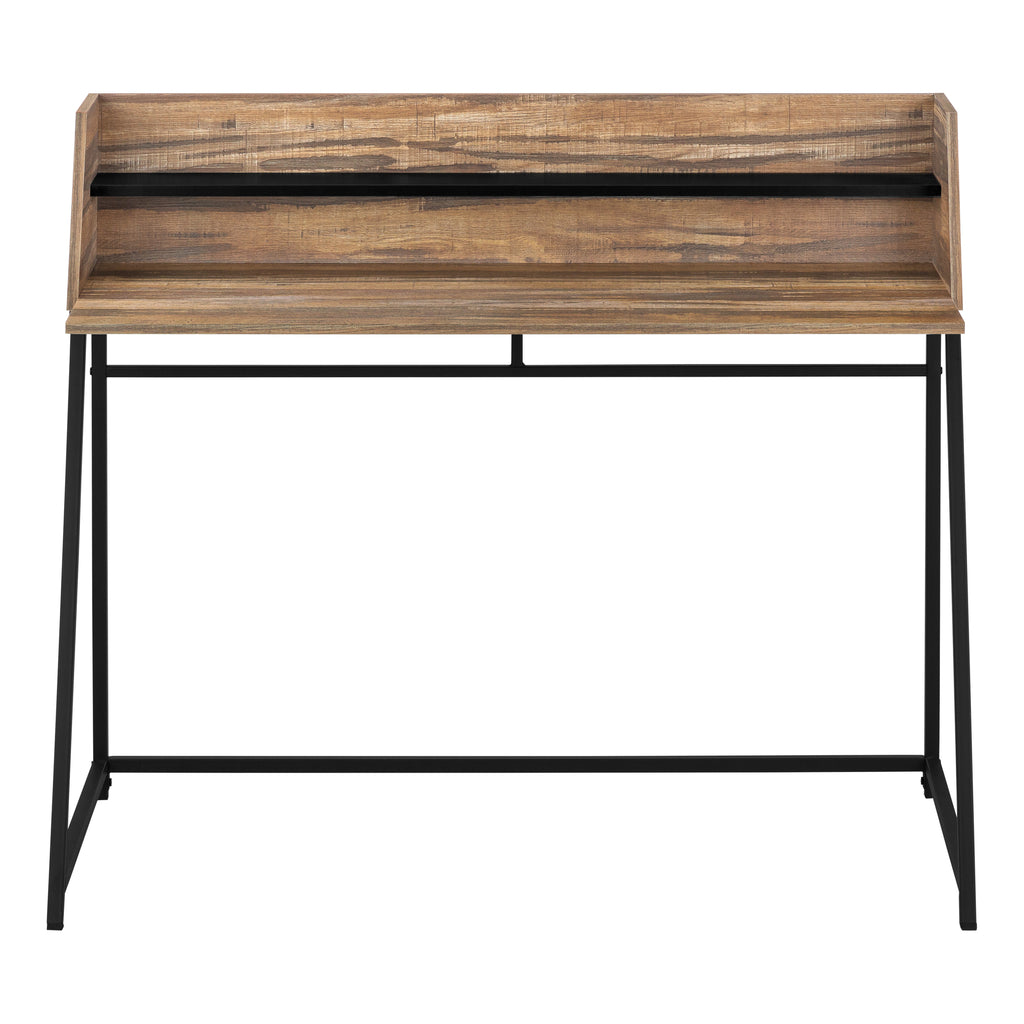 COMPUTER DESK - 48""L / BROWN RECLAIMED WOOD / BLACK METAL